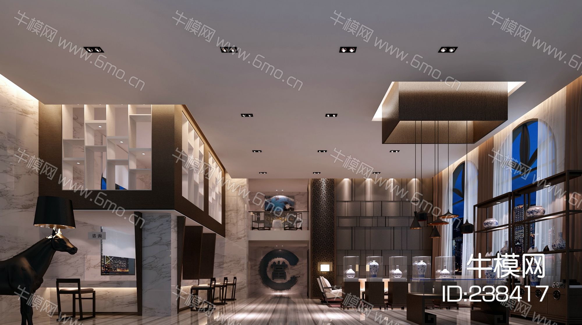 典当行施工图效果图