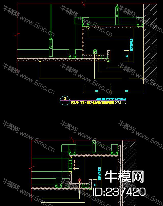 室内装修大样节点CAD图库