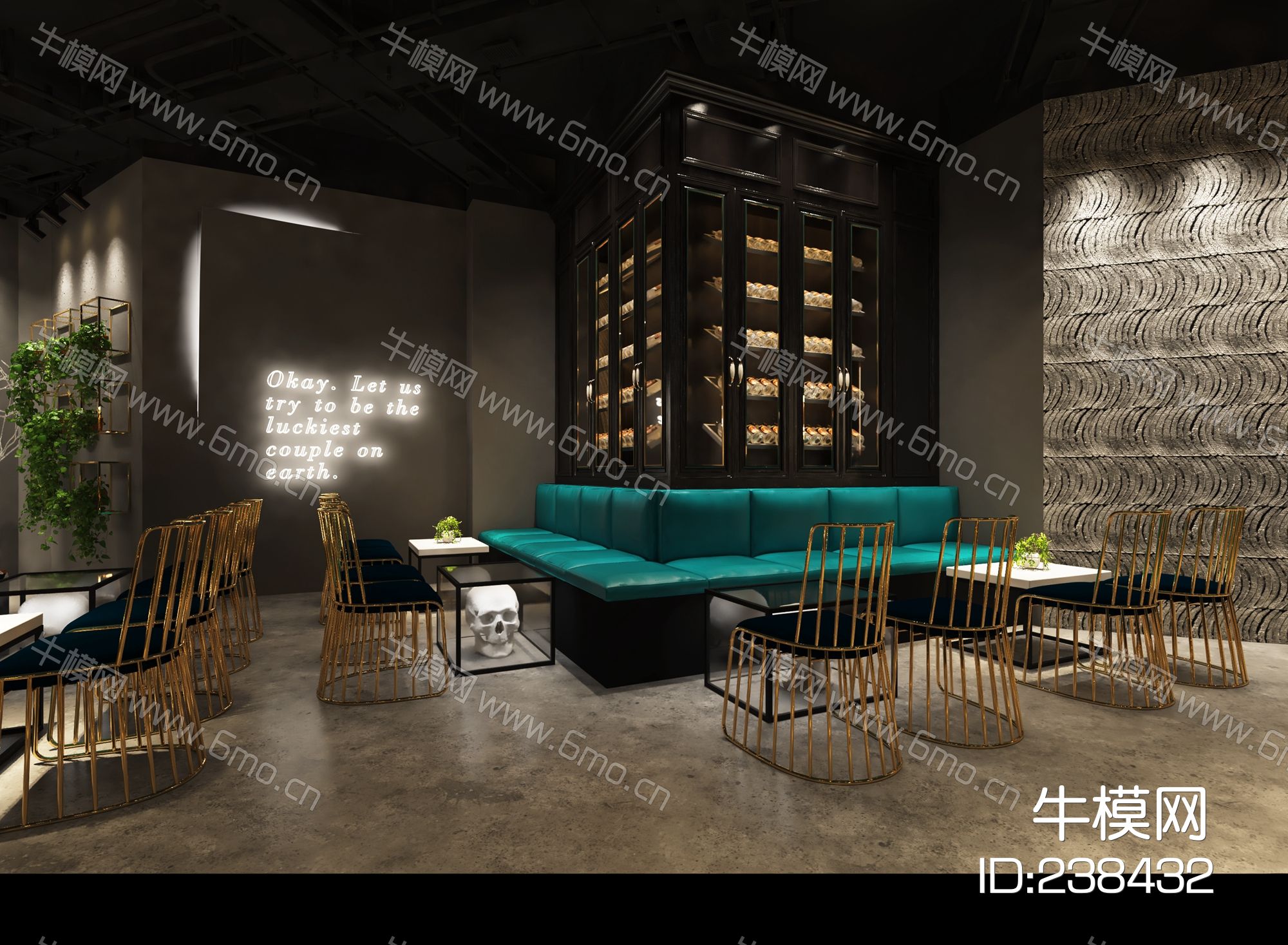 呼和浩特“翼”酒吧丨高清效果图+施工图