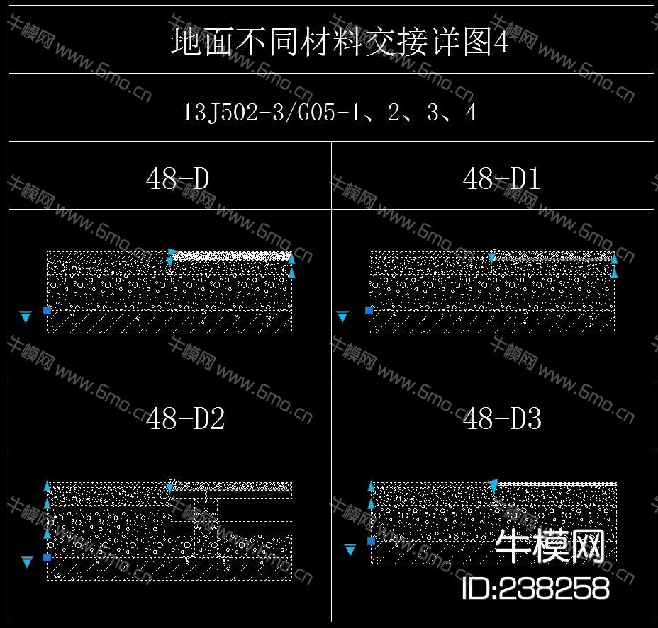装饰工程通用节点动态块标准CAD图集