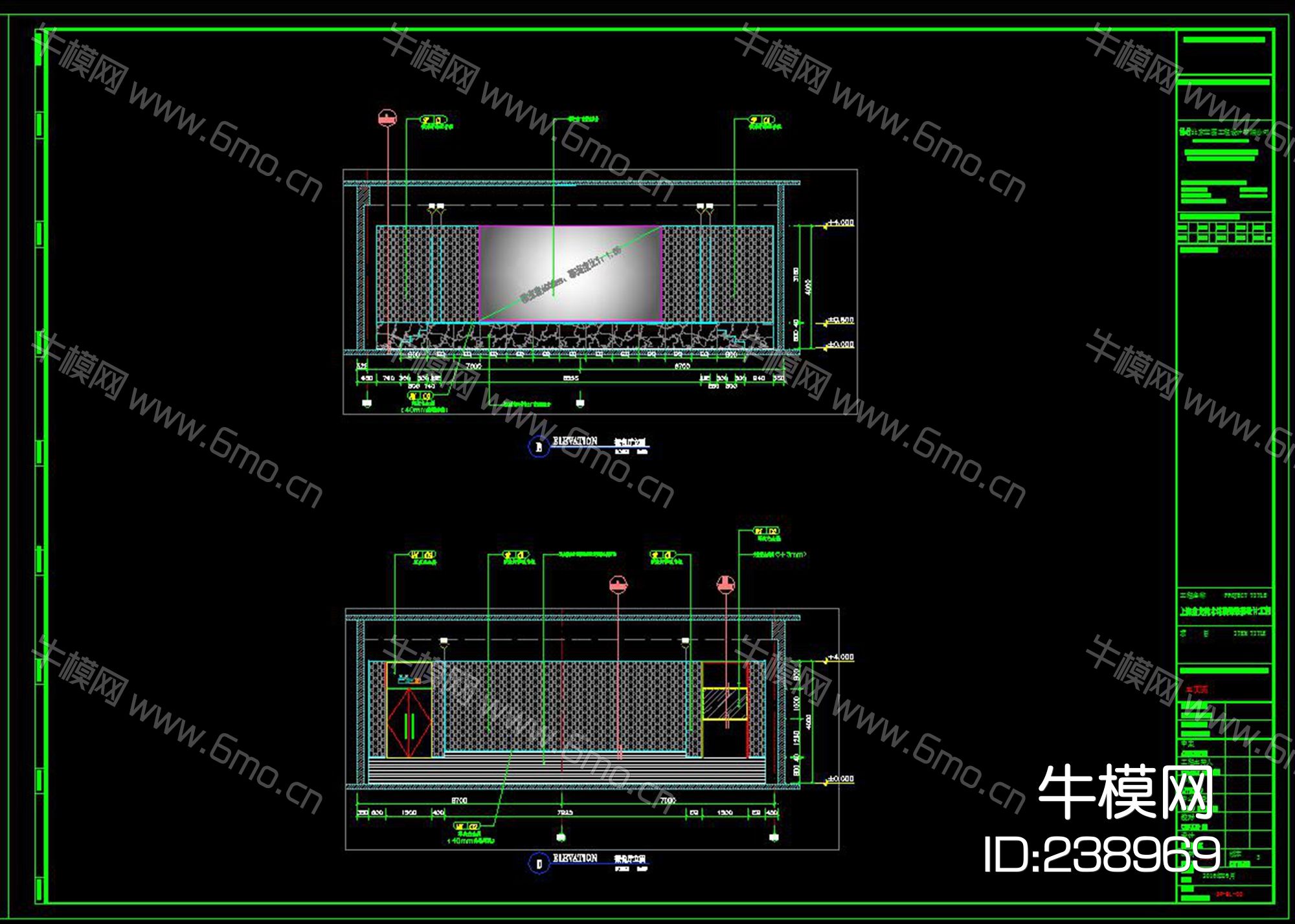 上海美术馆公区CAD施工图效果图物料表实景图