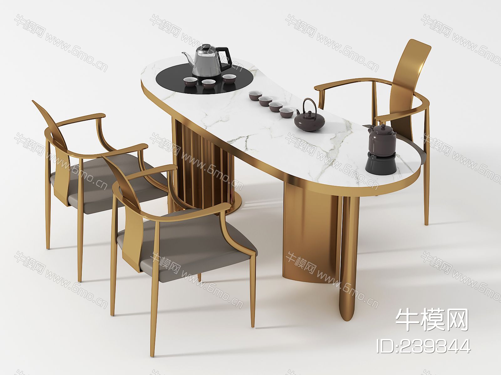 现代茶桌椅组合