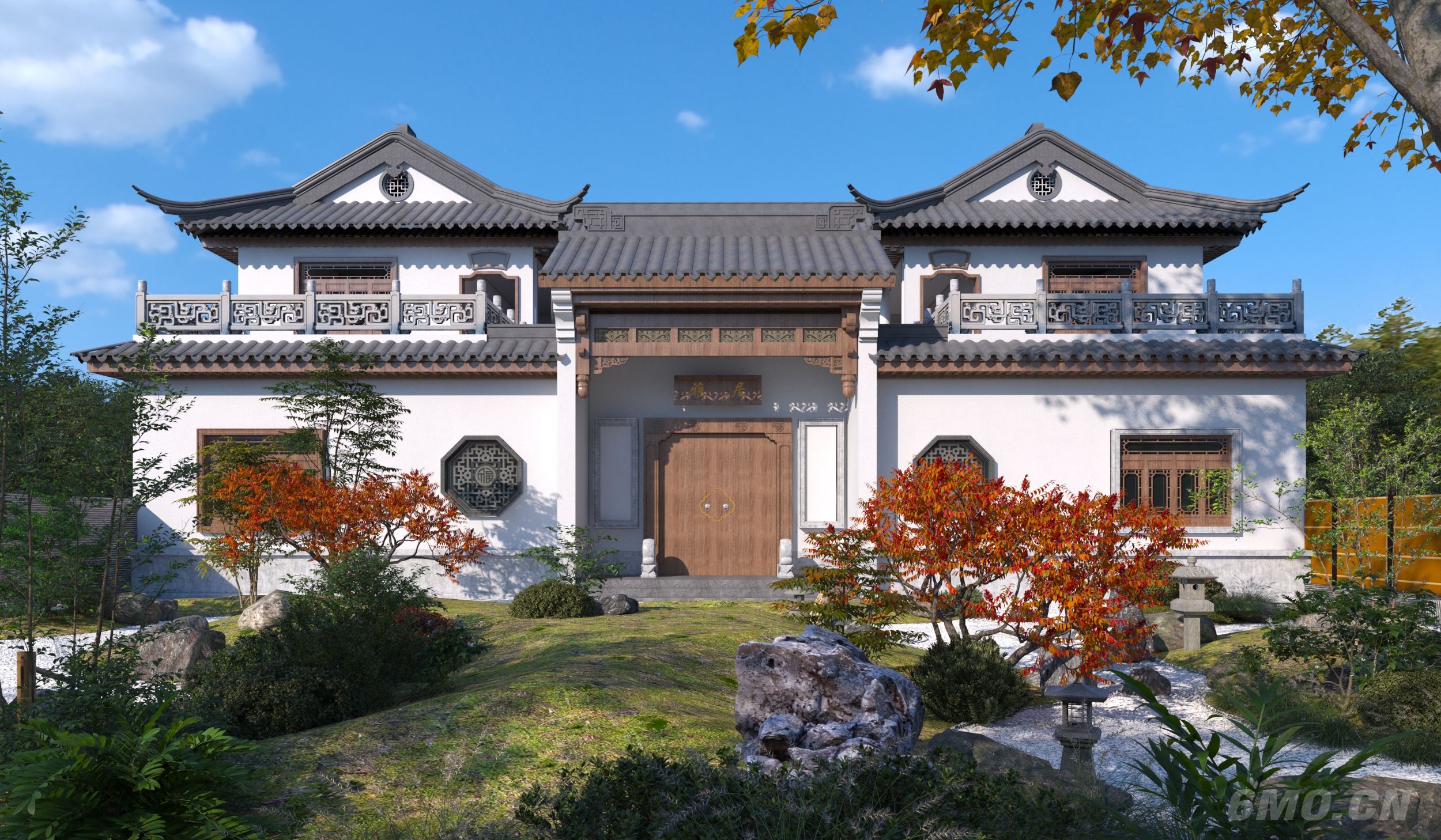 中式独栋庭院别墅
