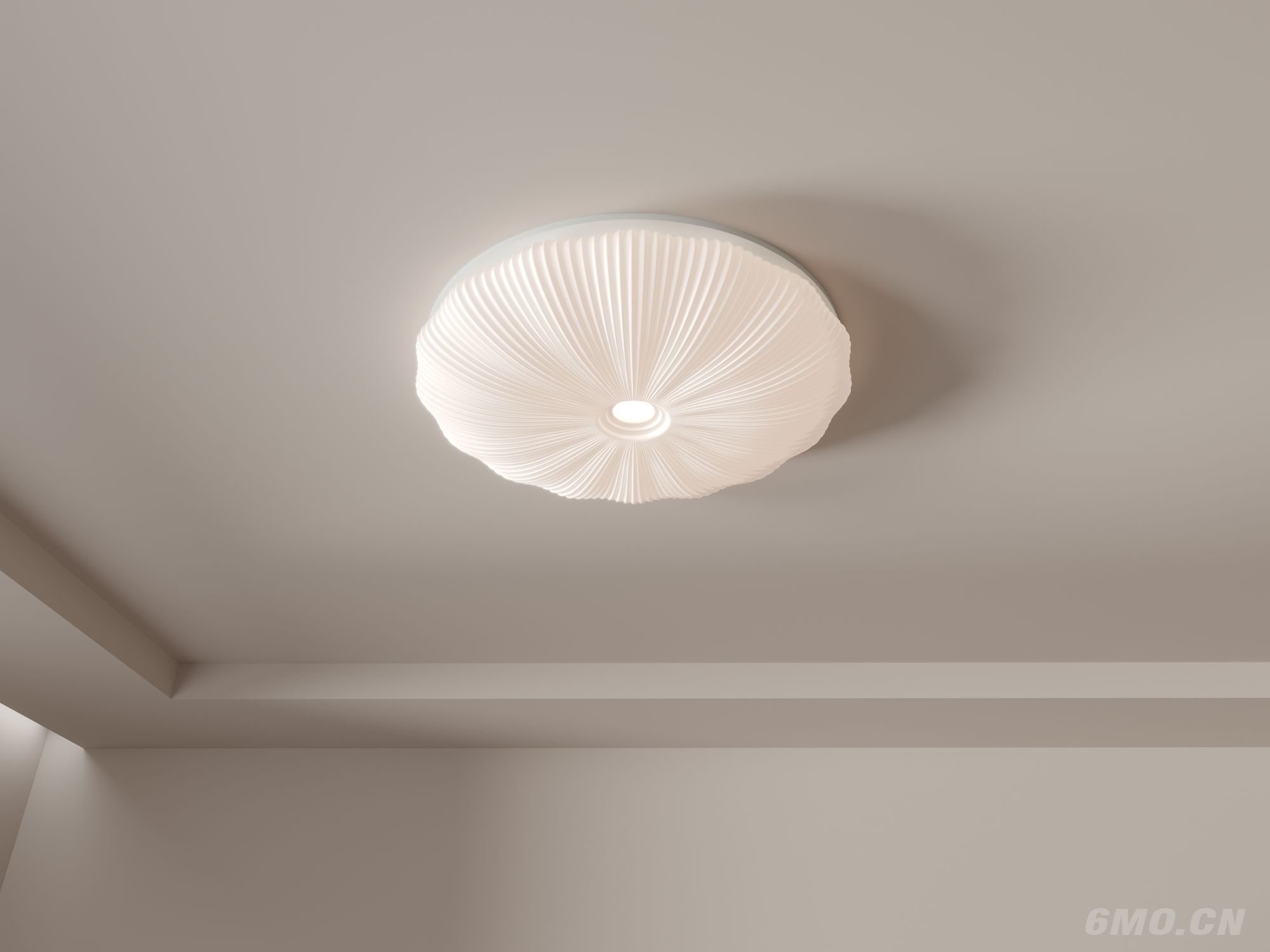 奶油风卧室灯 主卧吸顶灯 新款  现代  简约  星空  灯具3d模型组合