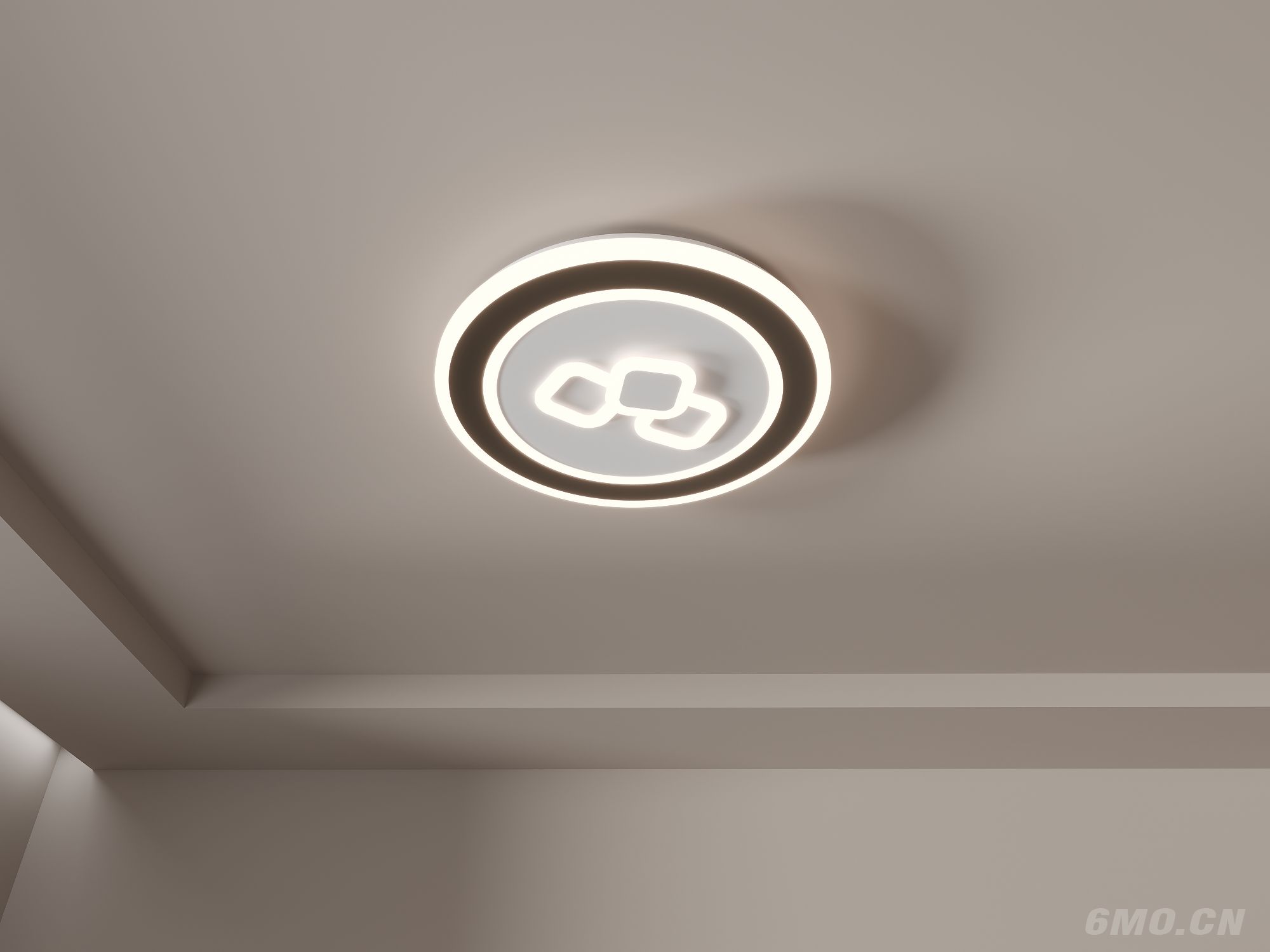 客厅灯  现代  简约大气  创意大灯 超薄灯 3d模型组合