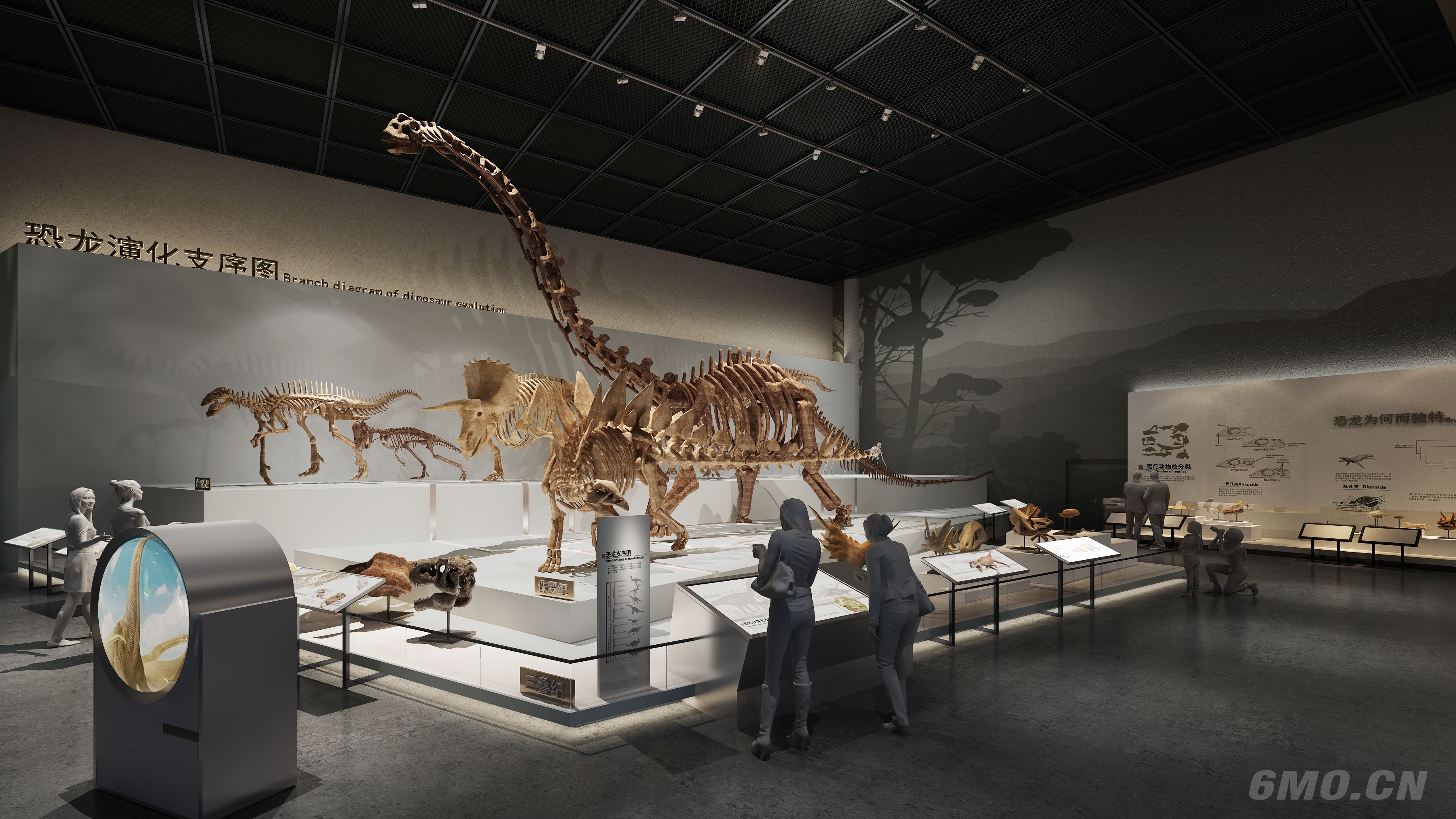 现代博物馆恐龙展厅1