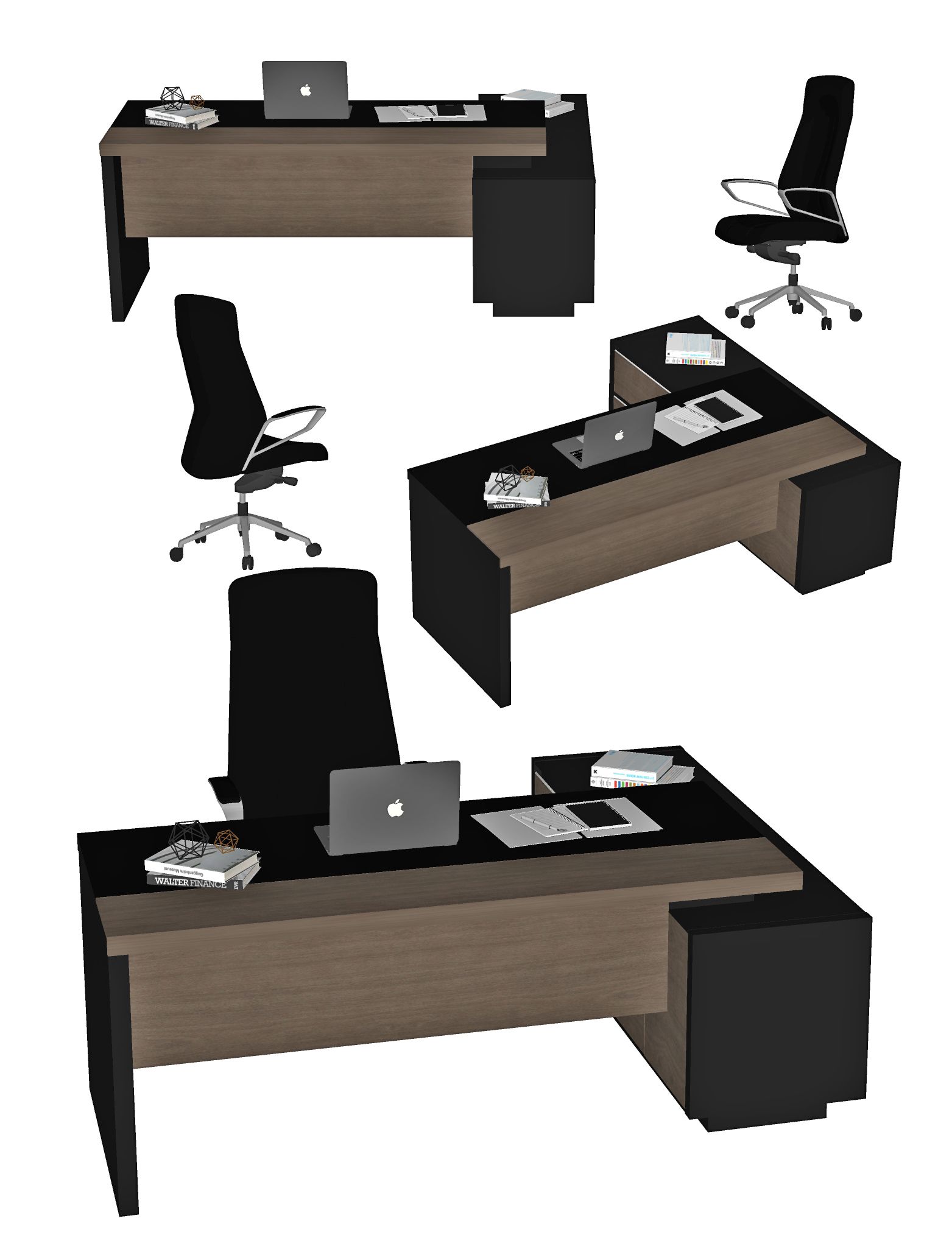 现代办公桌椅 ，办公桌，办公椅，班台，主管桌，班椅，经理桌，电脑，大班台，转椅，桌上摆件，书，摆件，实木班台