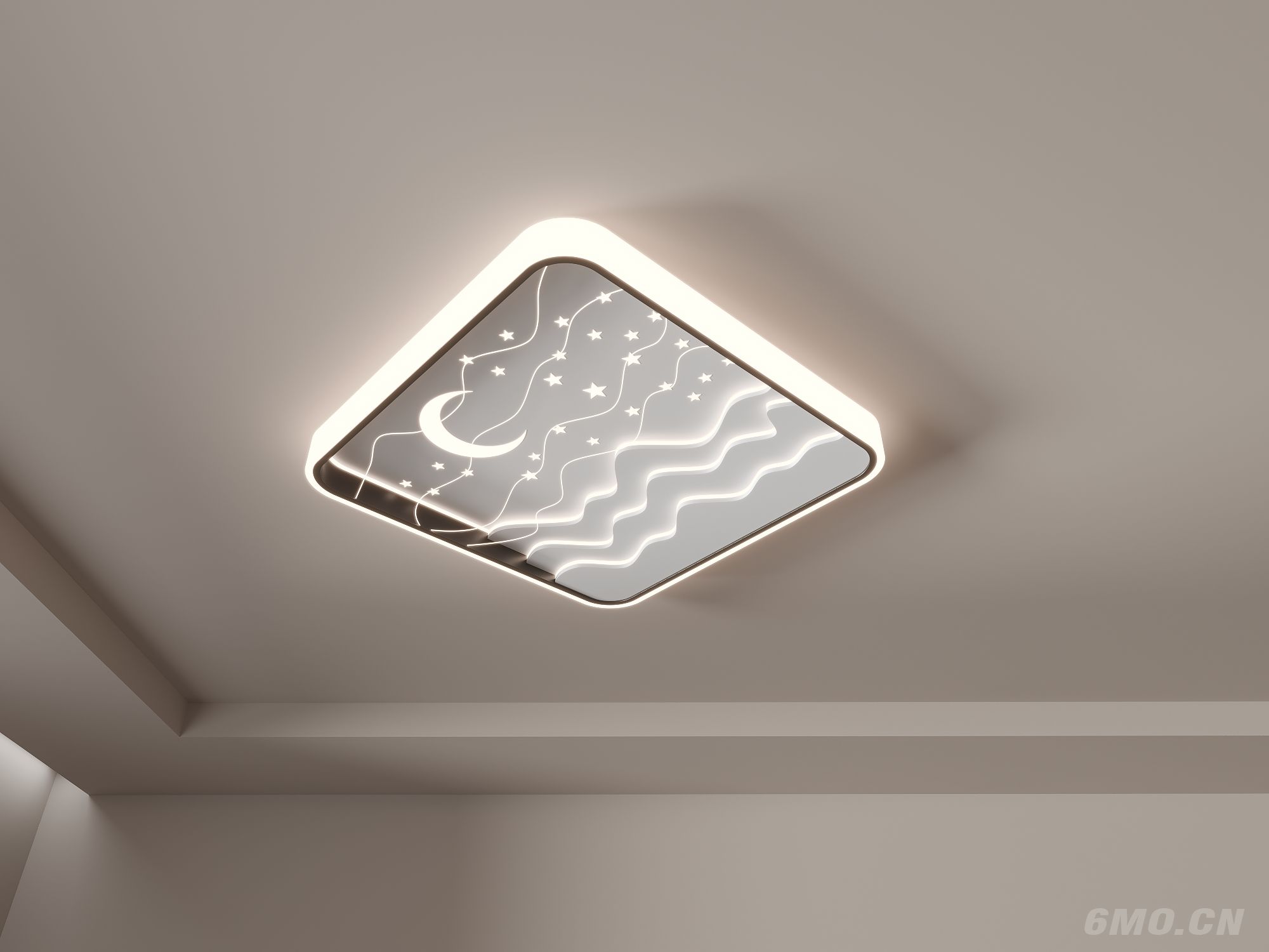 月亮灯 星星灯 儿童卧室灯 吸顶灯 星空灯模型组合