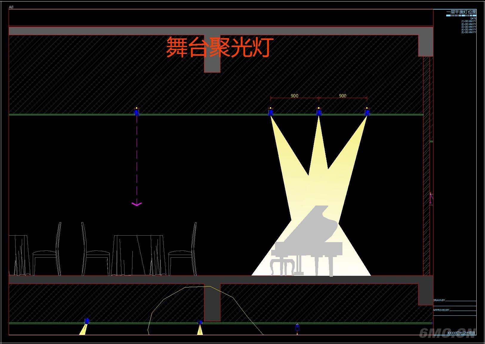 灯光场景CAD运用及节点概念图