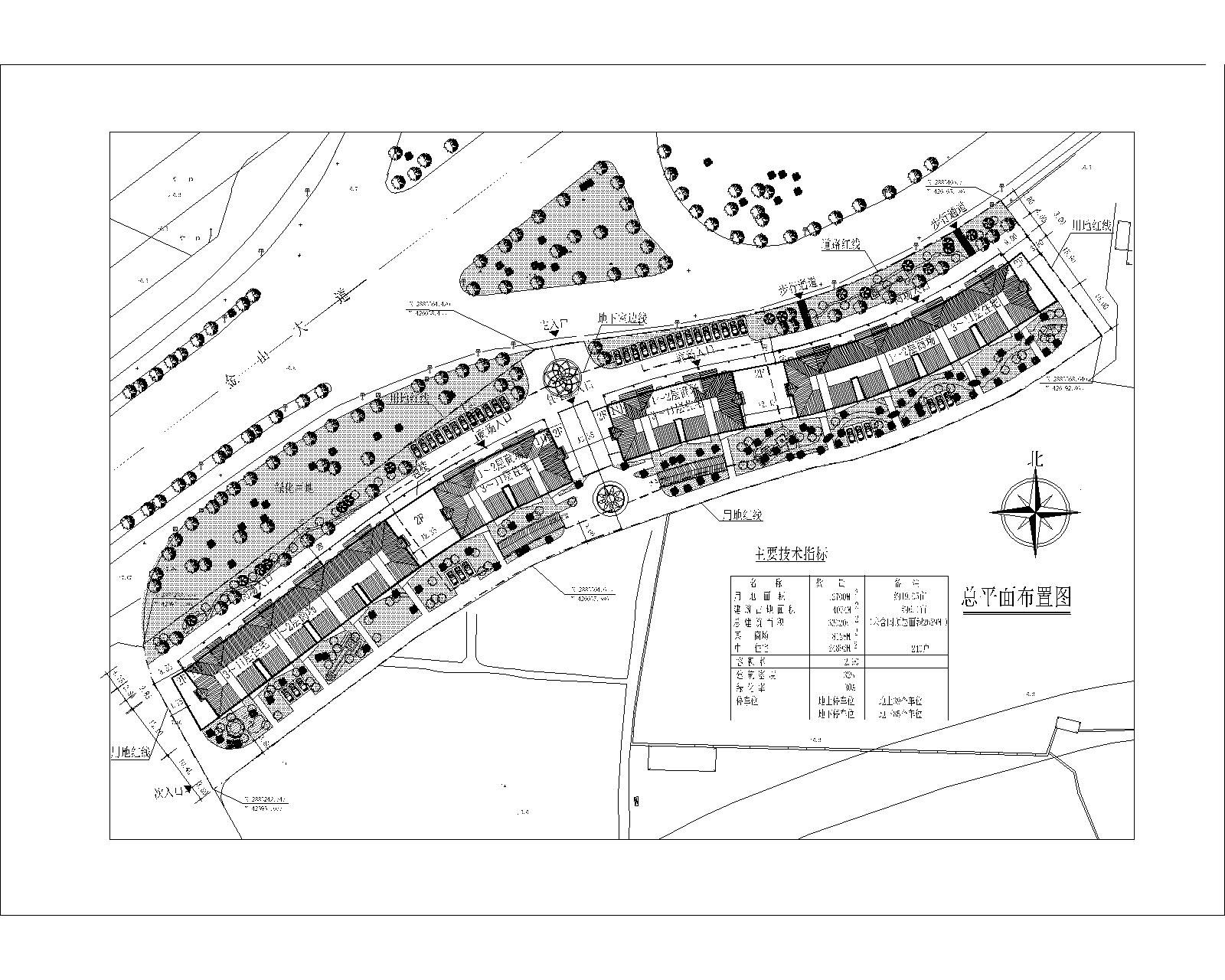 沿街高层商住楼总图