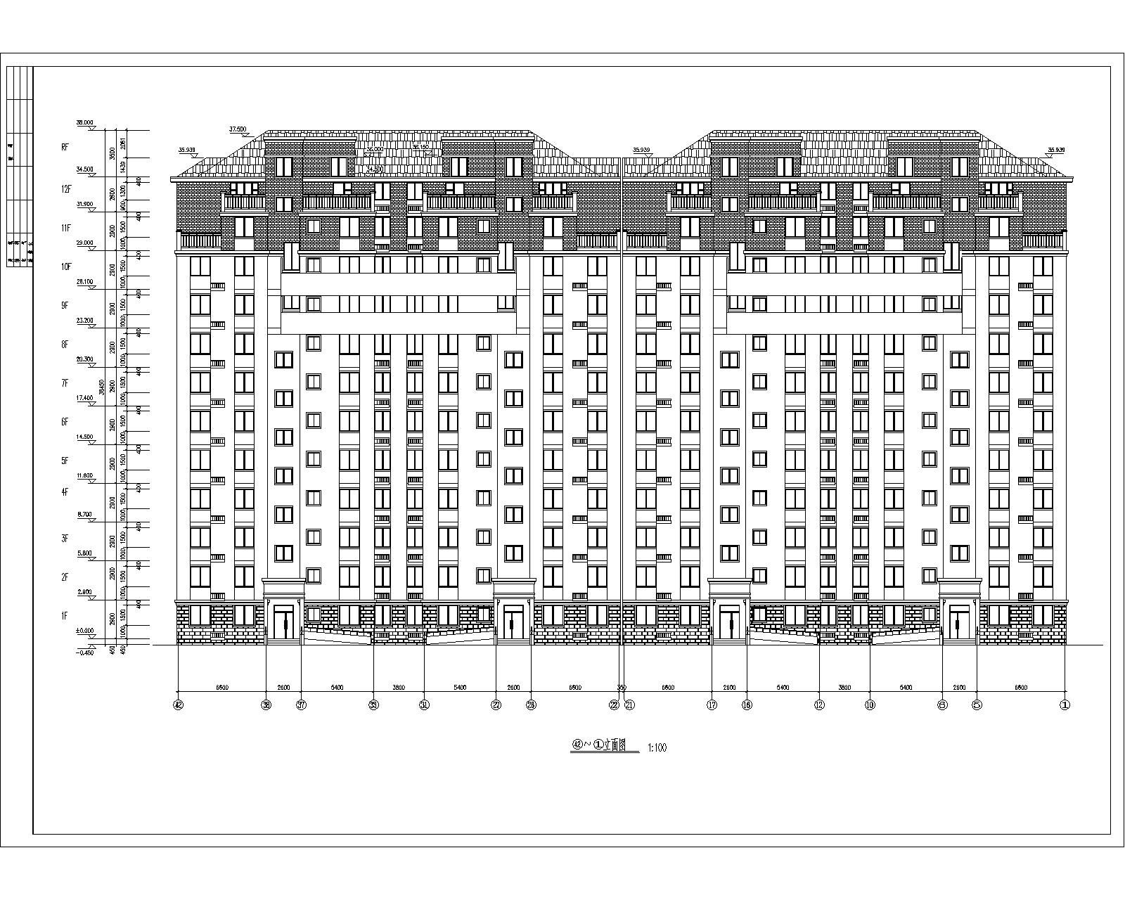 12层小高层住宅-建筑及效果图