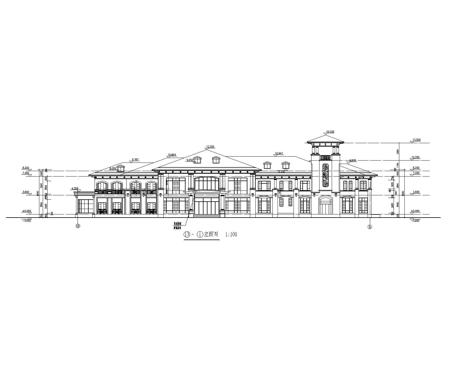 某小区公建会所设计图