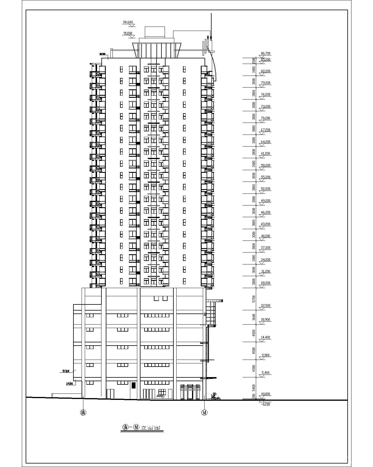 某高层住宅全套建筑施工图