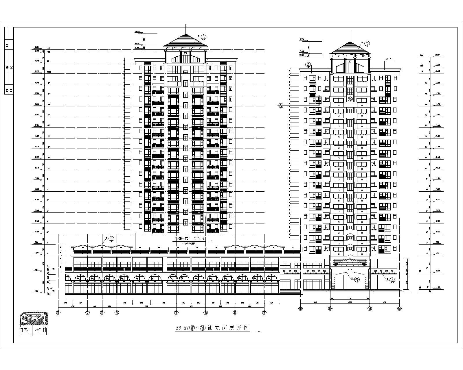 南方某高层住宅小区建筑施工图