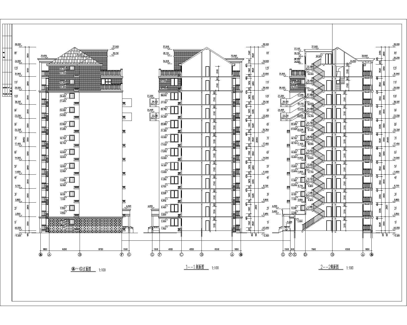 12层小高层住宅-建筑及效果图