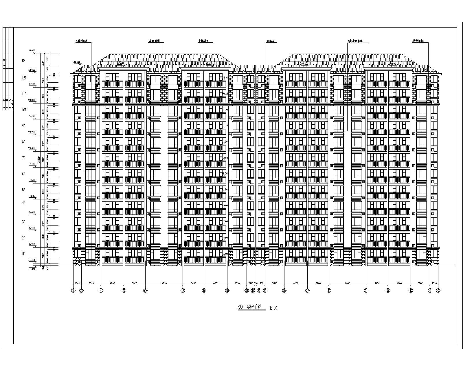 12层小高层住宅-建筑及效果图