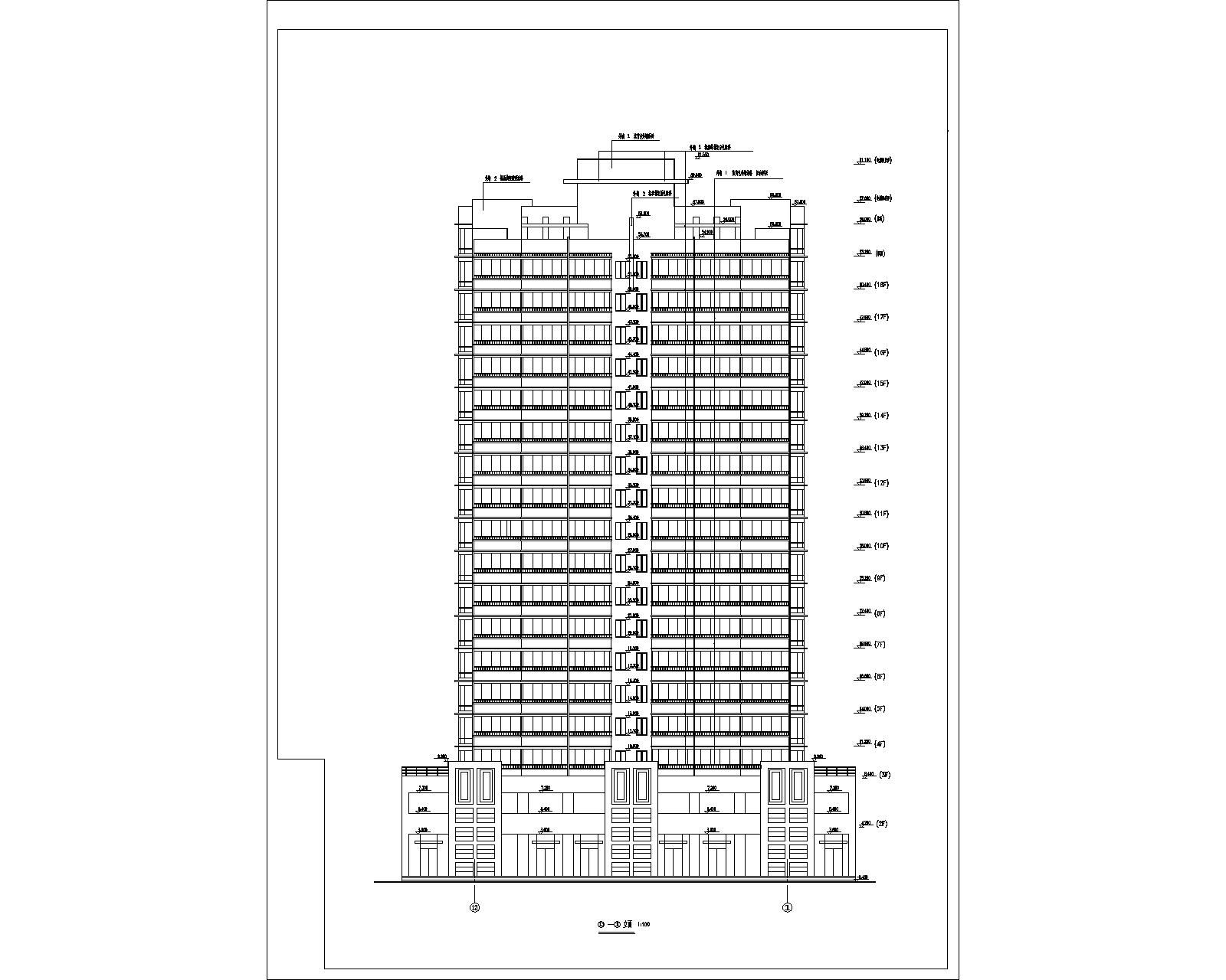 高层公寓建筑施工图