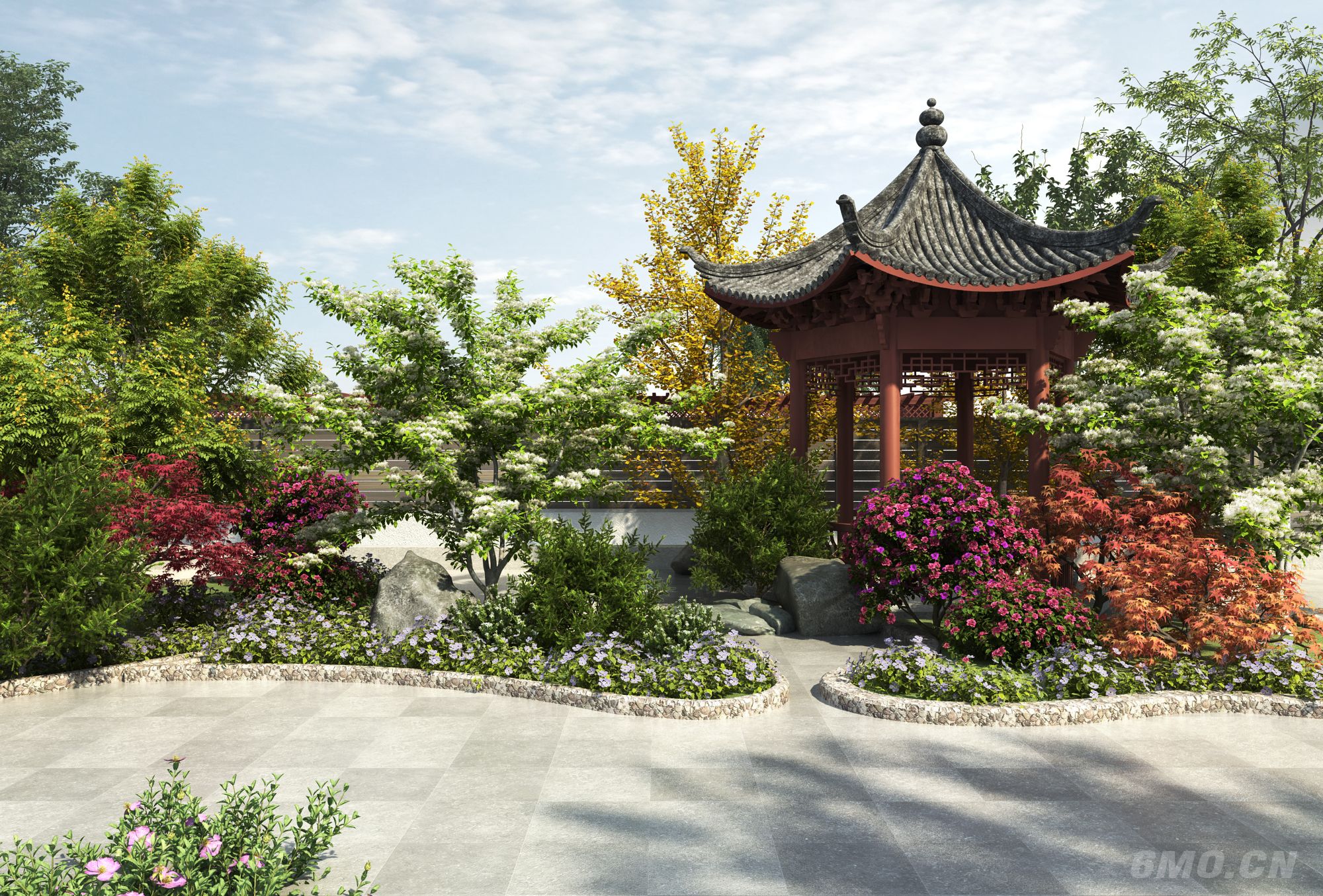 新中式庭院景观