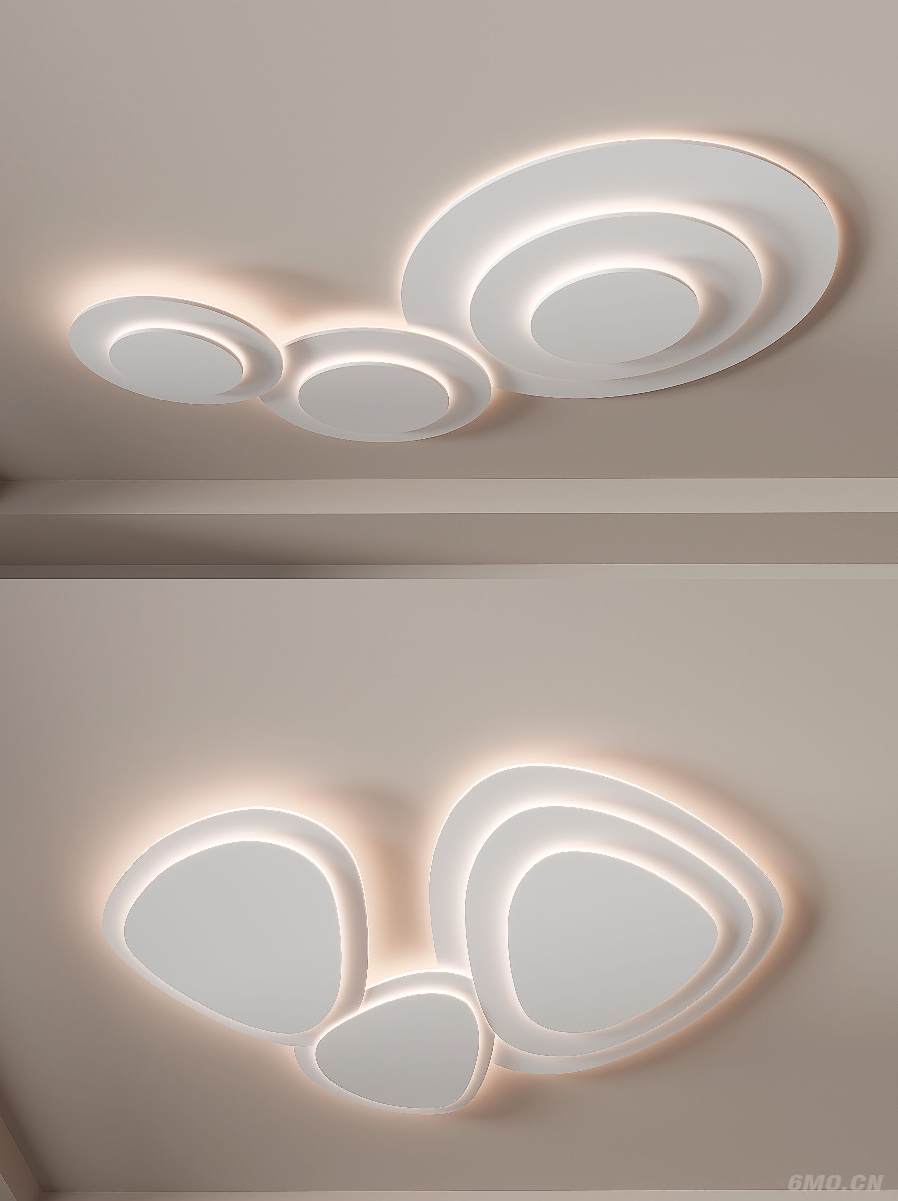 现代简约  大气高档  客厅灯   卧室灯 吸顶灯 几何形 圆形灯具组