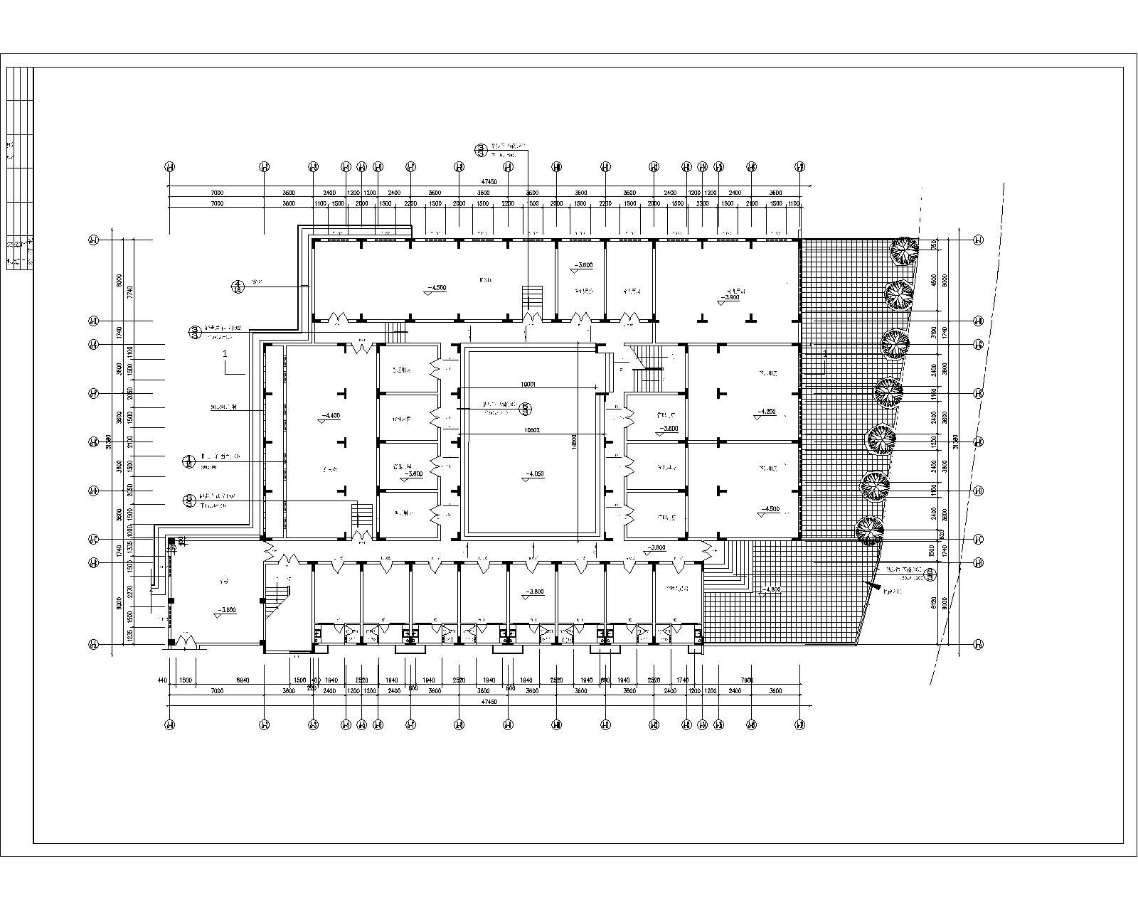 集体宿舍平立剖建施图