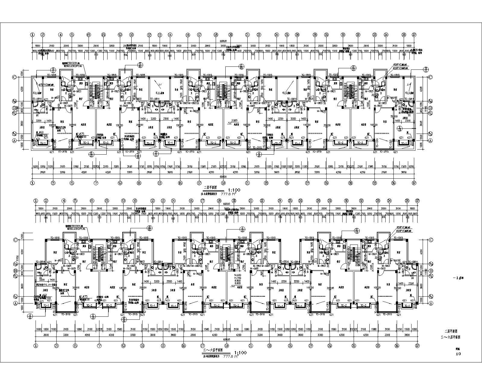 多层住宅建筑施工图