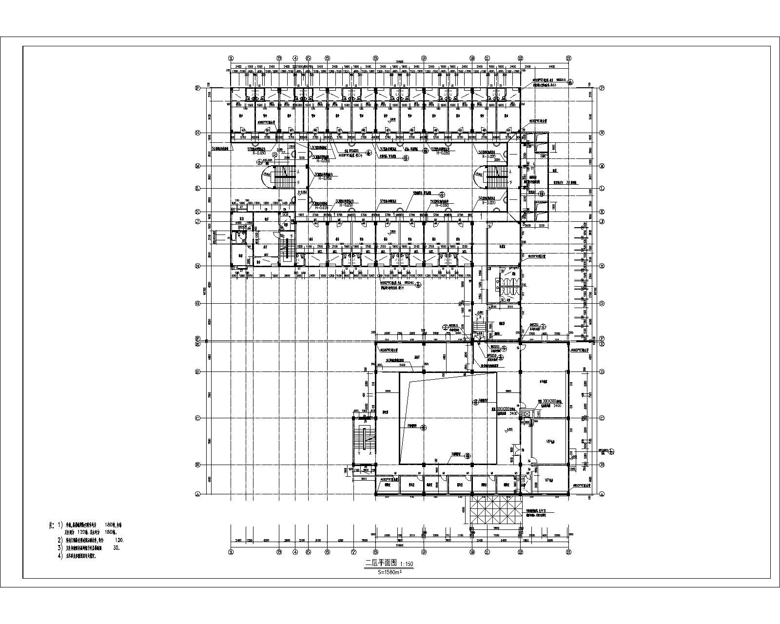 多层宿舍楼建筑施工图