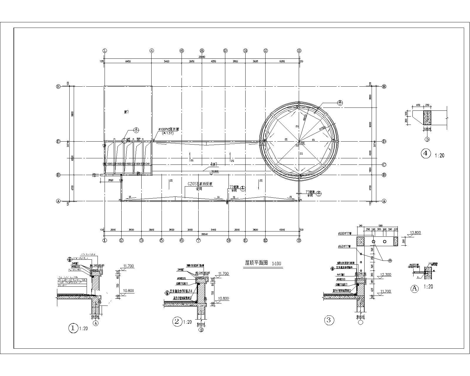 会所全套建筑施工图