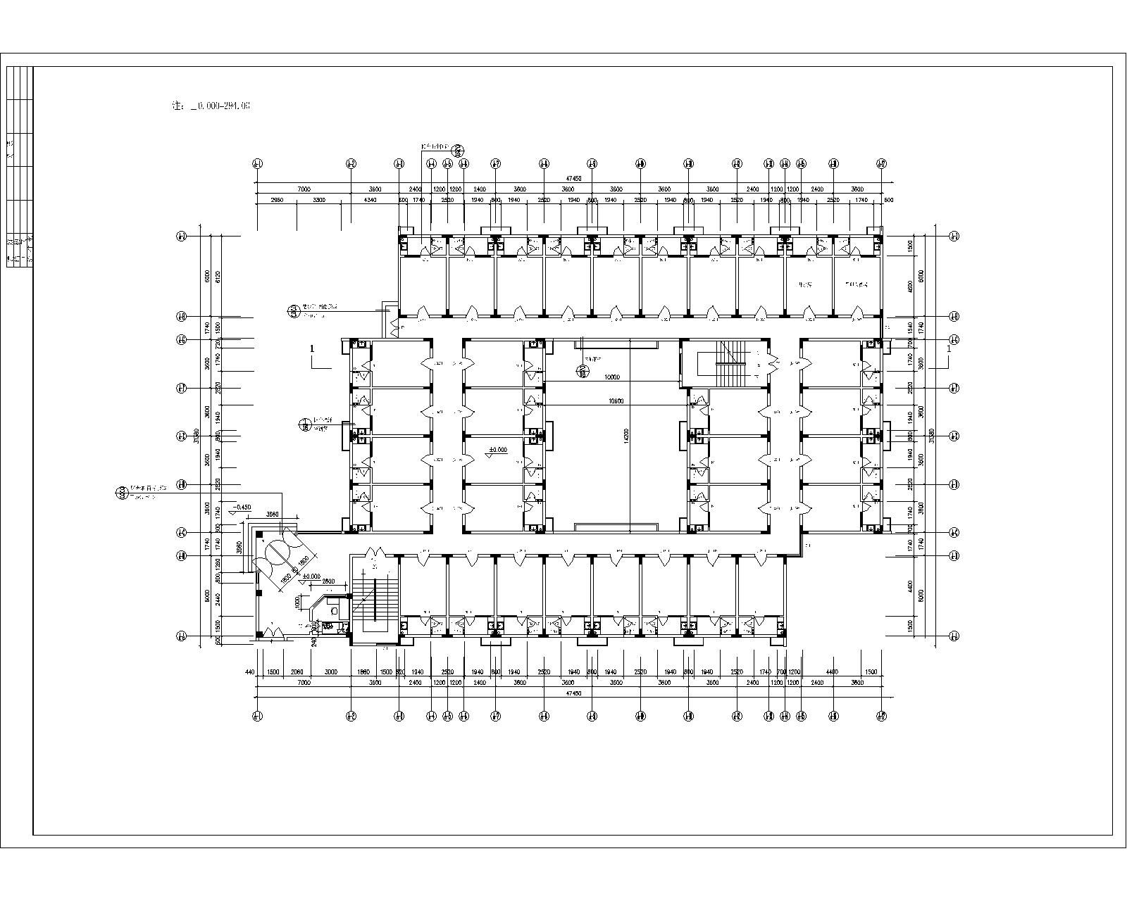 集体宿舍平立剖建施图