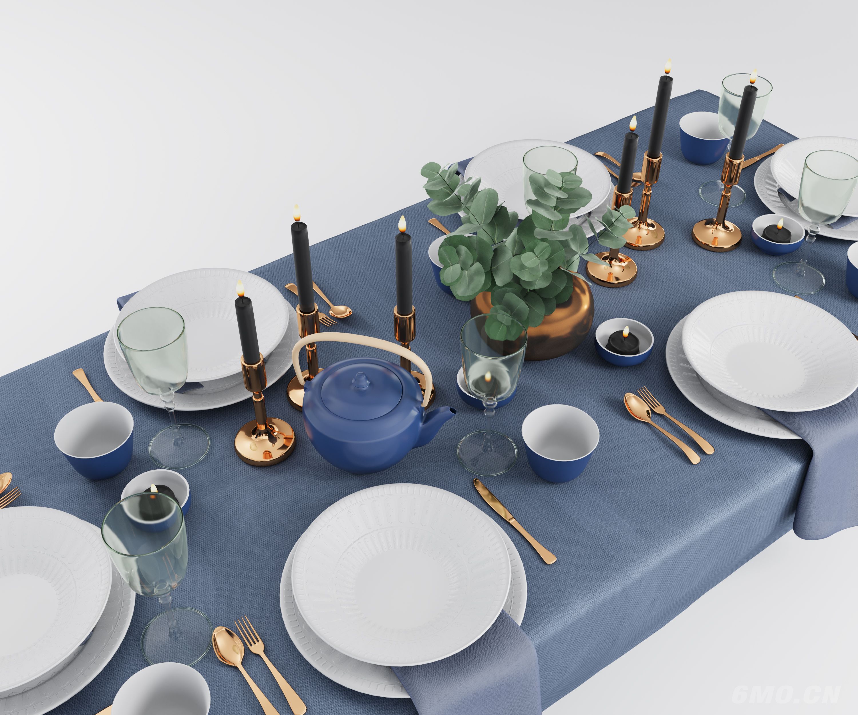现代餐具组合 餐桌摆件 餐具用品 厨房用品 厨房用品组合 厨房摆件