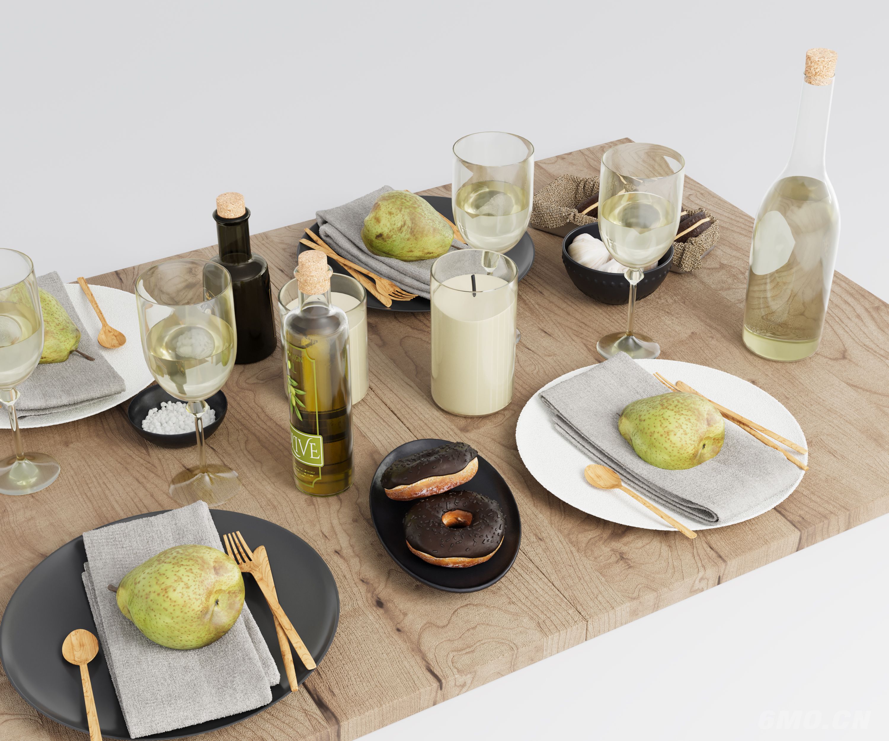 现代餐具组合 餐桌摆件 餐具用品 厨房用品 厨房用品组合 厨房摆件