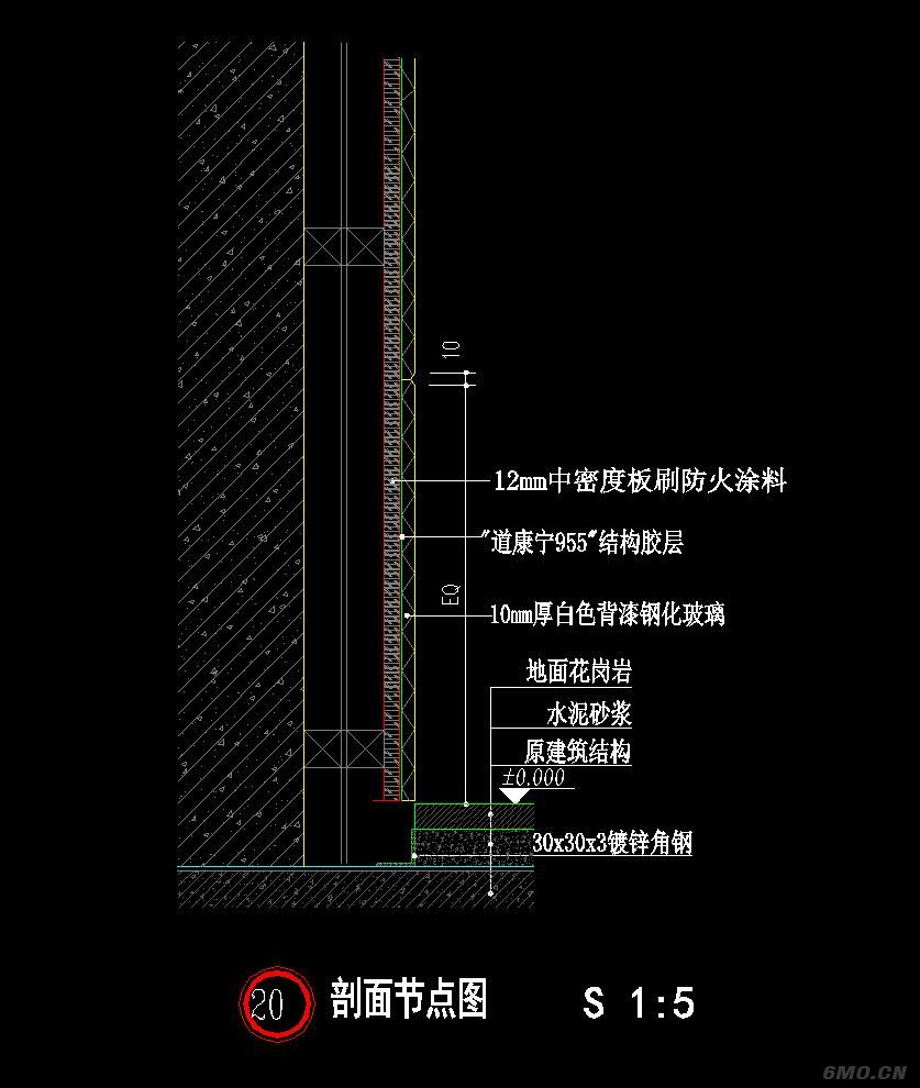 各种材质踢脚线CAD节点图