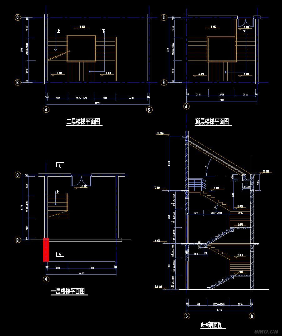 楼梯CAD大样图