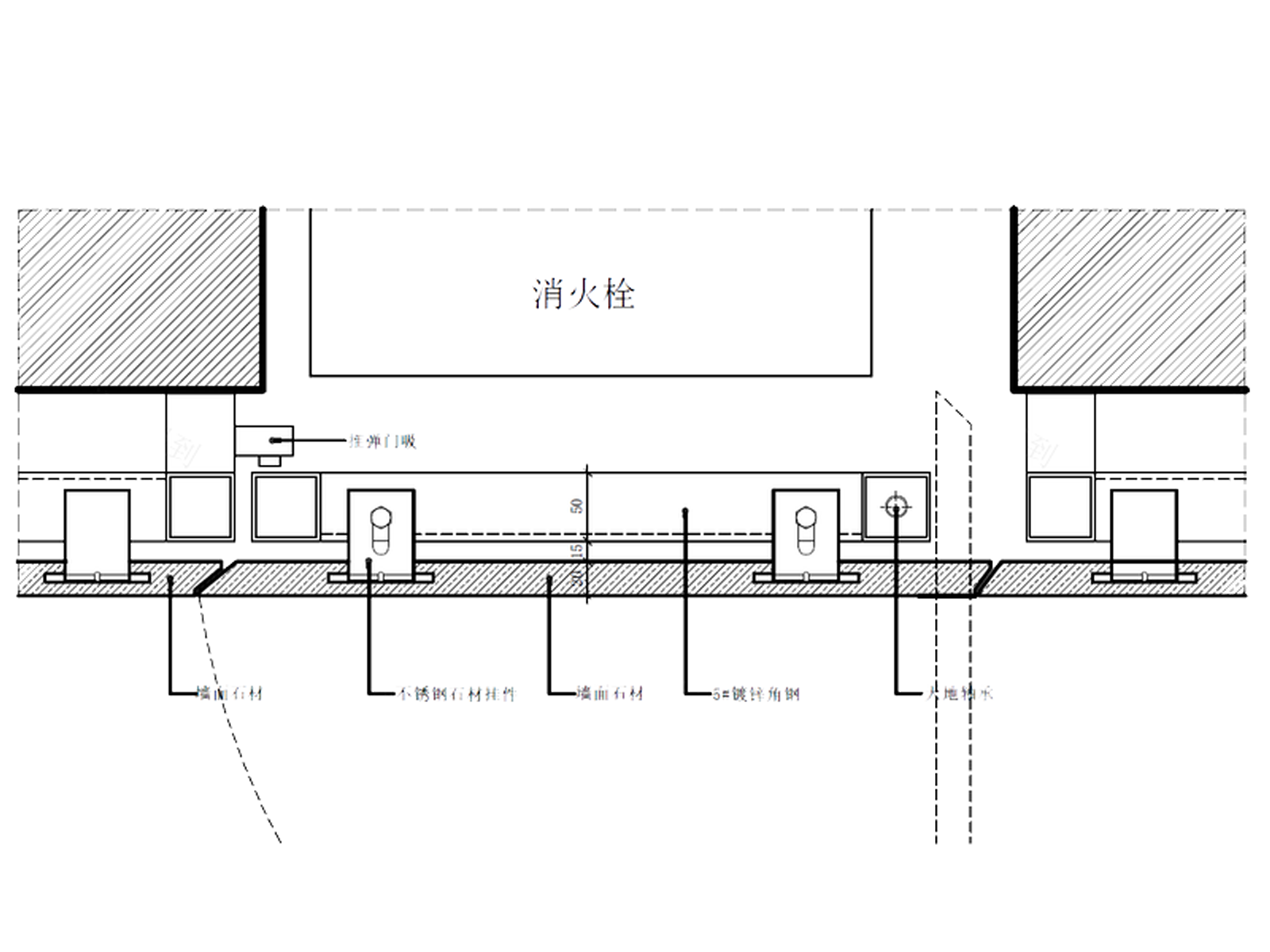 标准门节点CAD+对应效果图