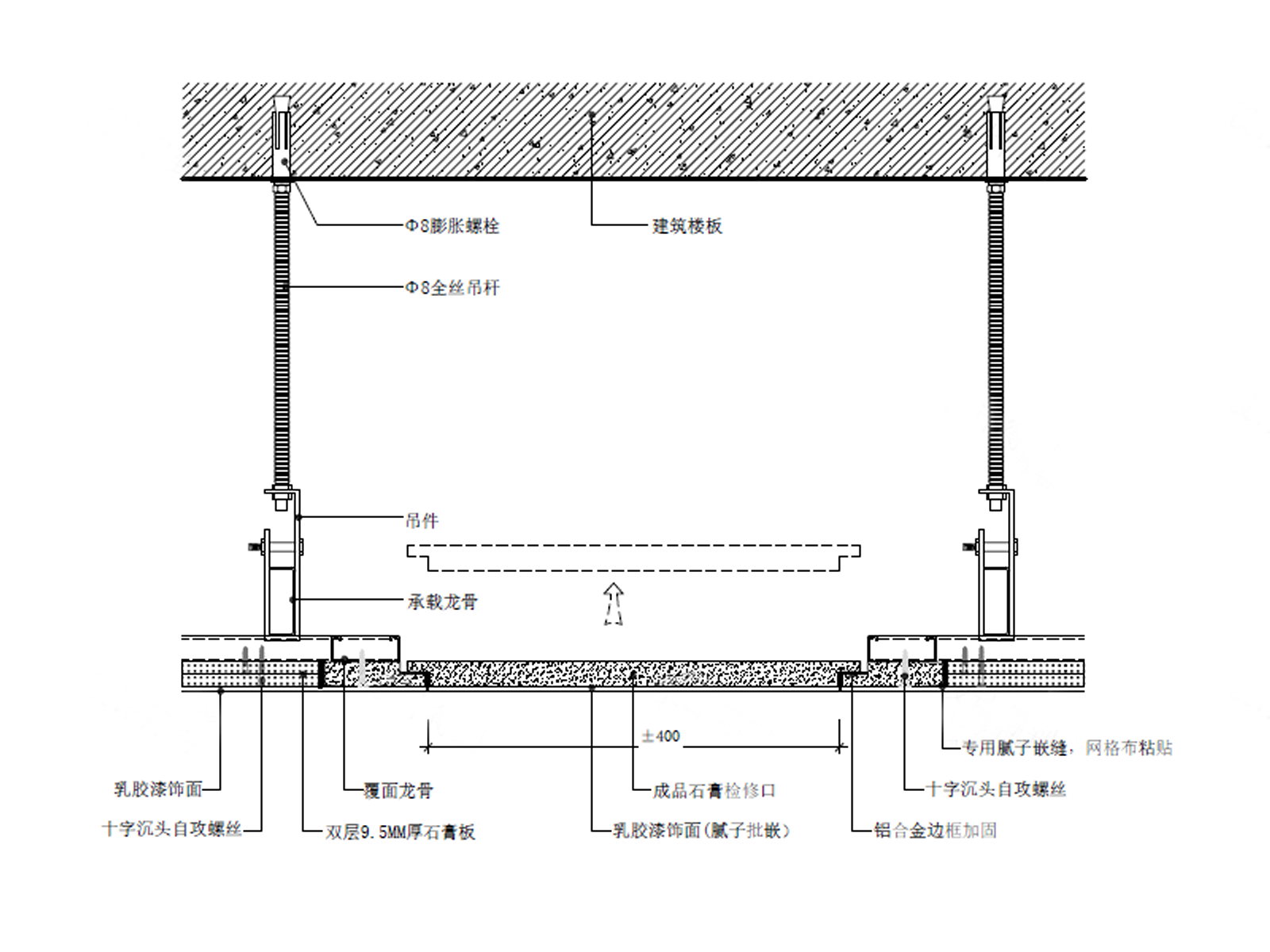 天花节点CAD+对应效果图