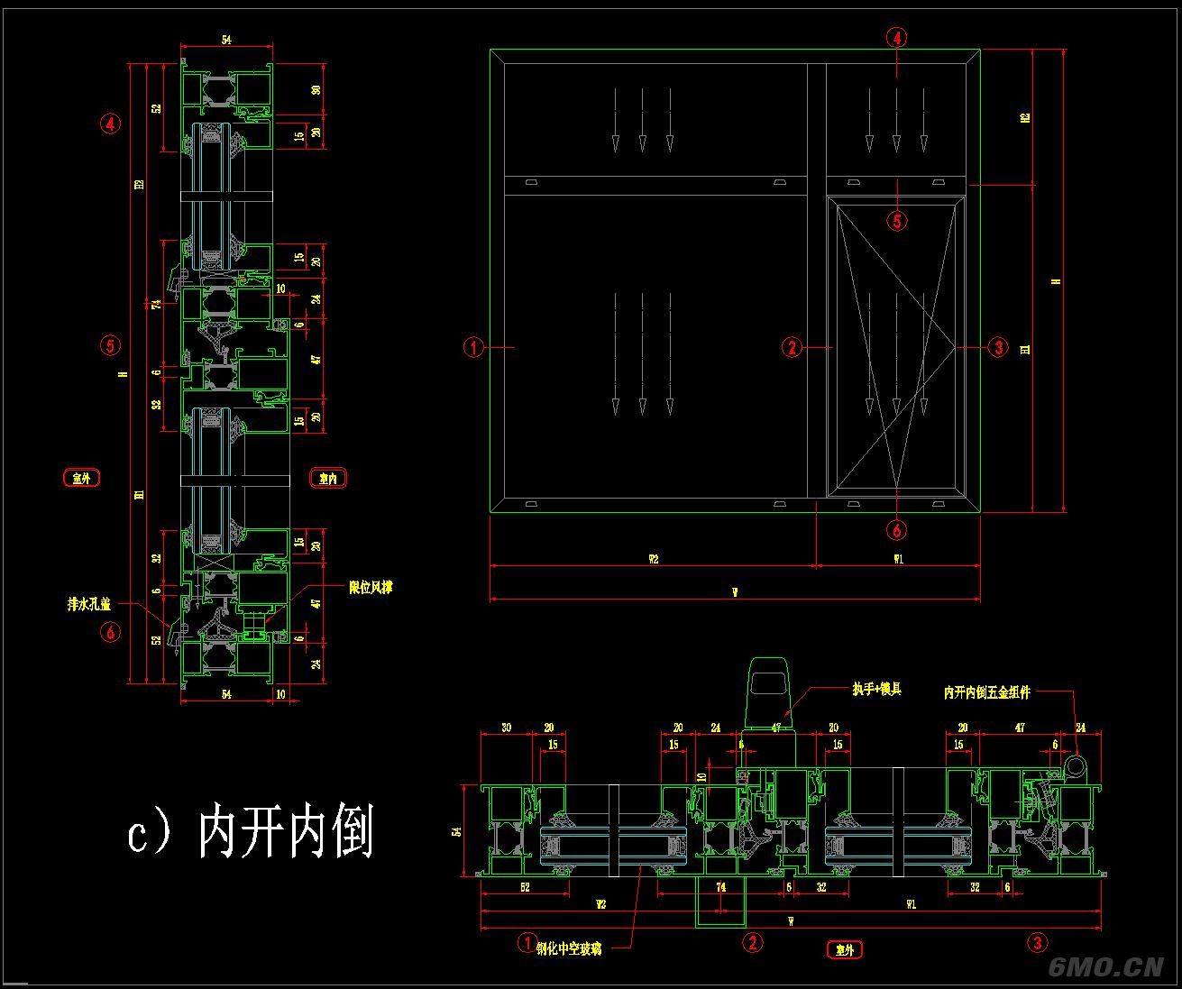 窗 CAD节点大样图