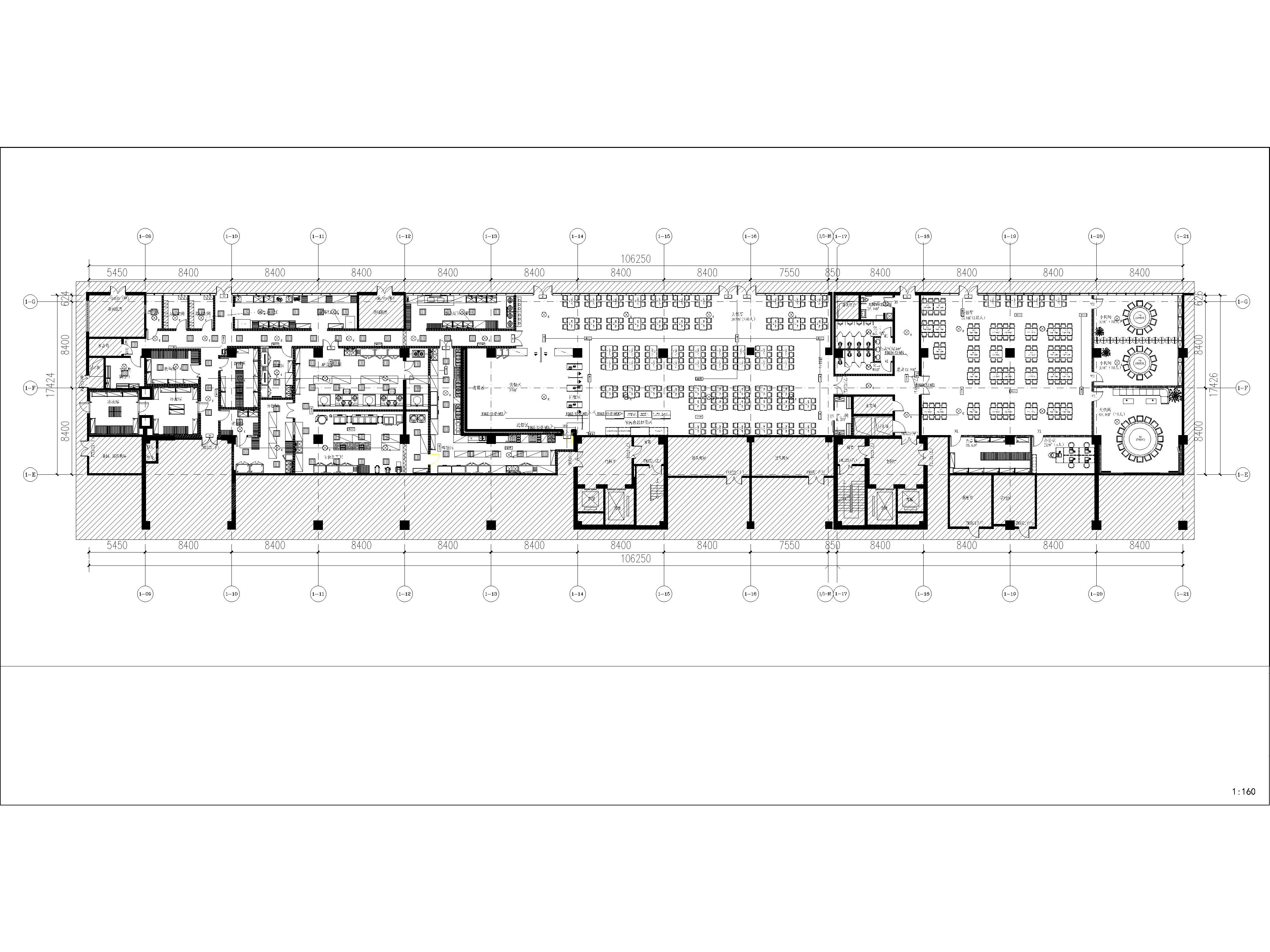 工装餐饮餐厅消防系统电路图，CAD施工图