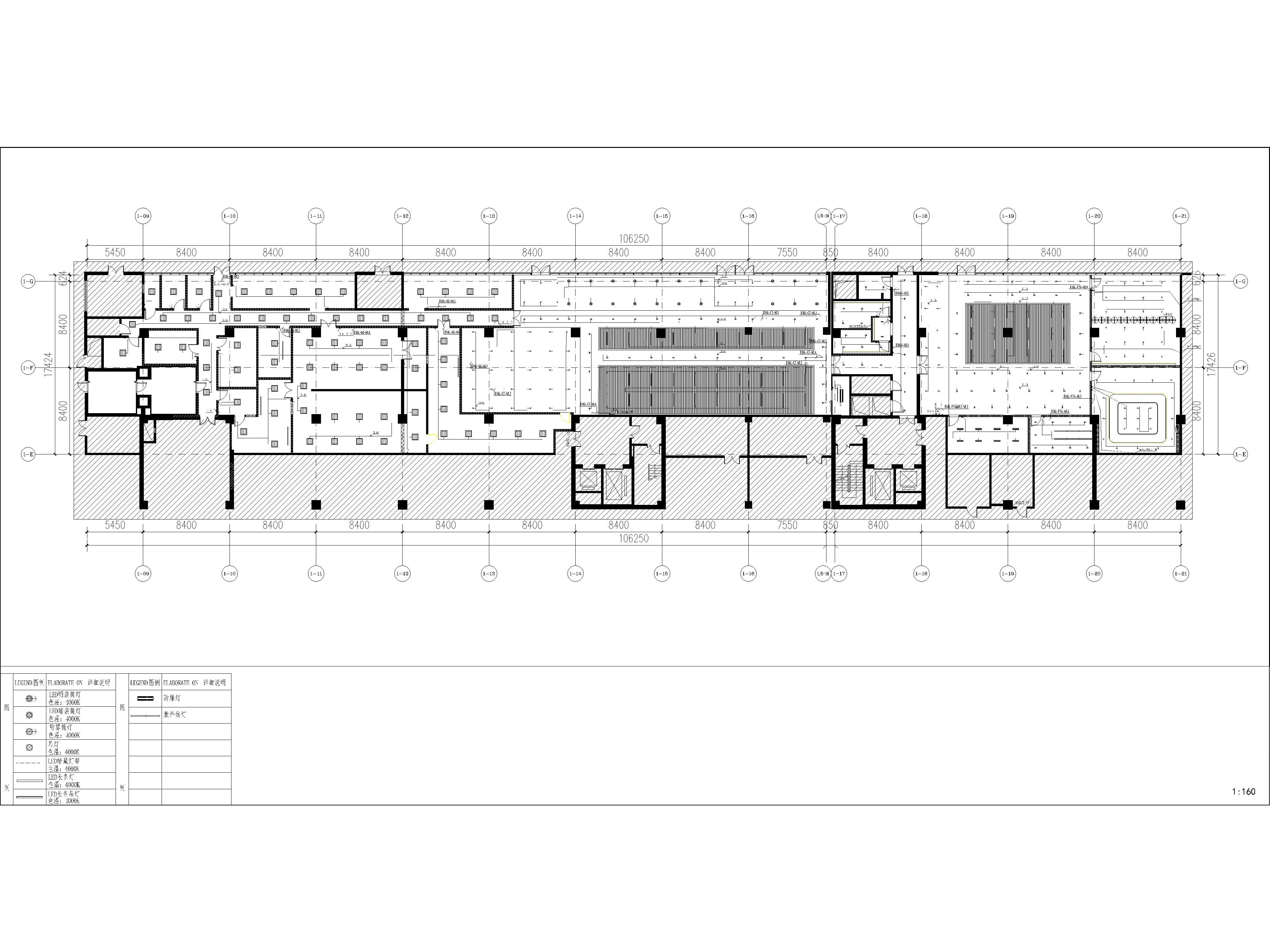 工装餐厅地下车库电气图,CAD施工图