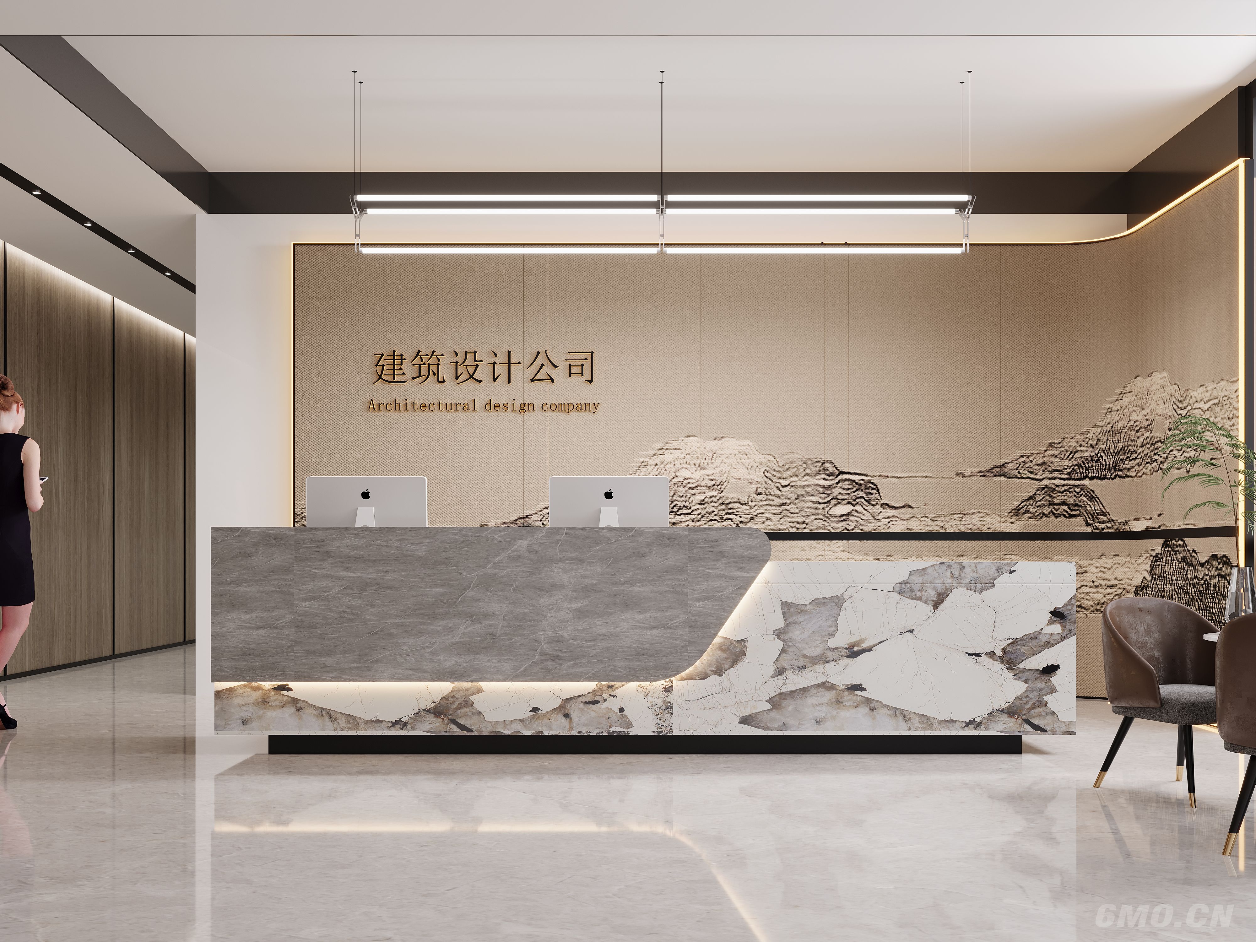 现代公司前厅