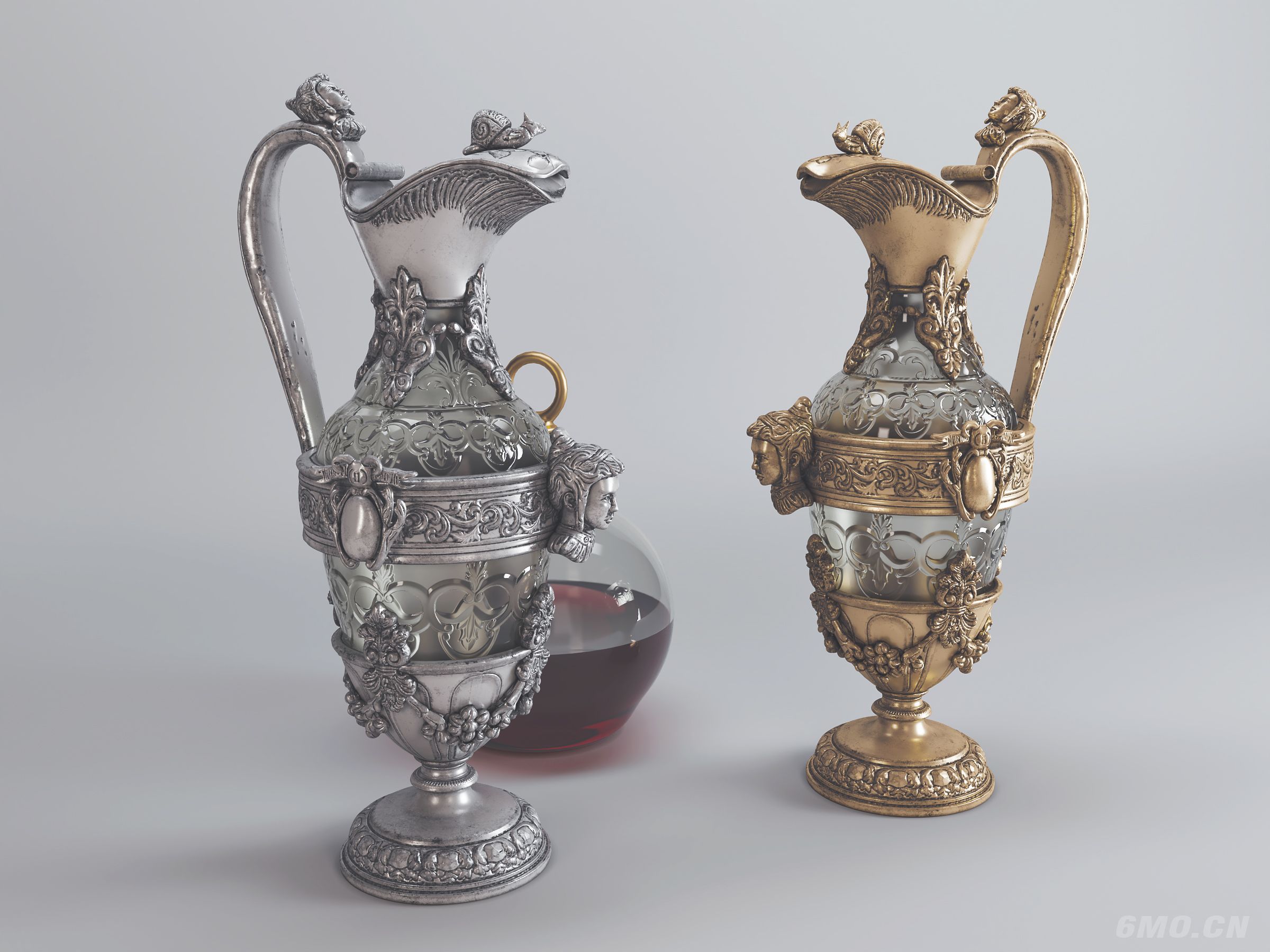 欧式复古风格装饰花瓶