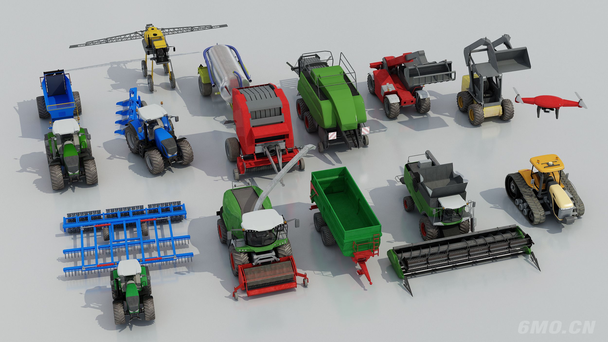 农用车 农用机械设备 收割机 拖拉机