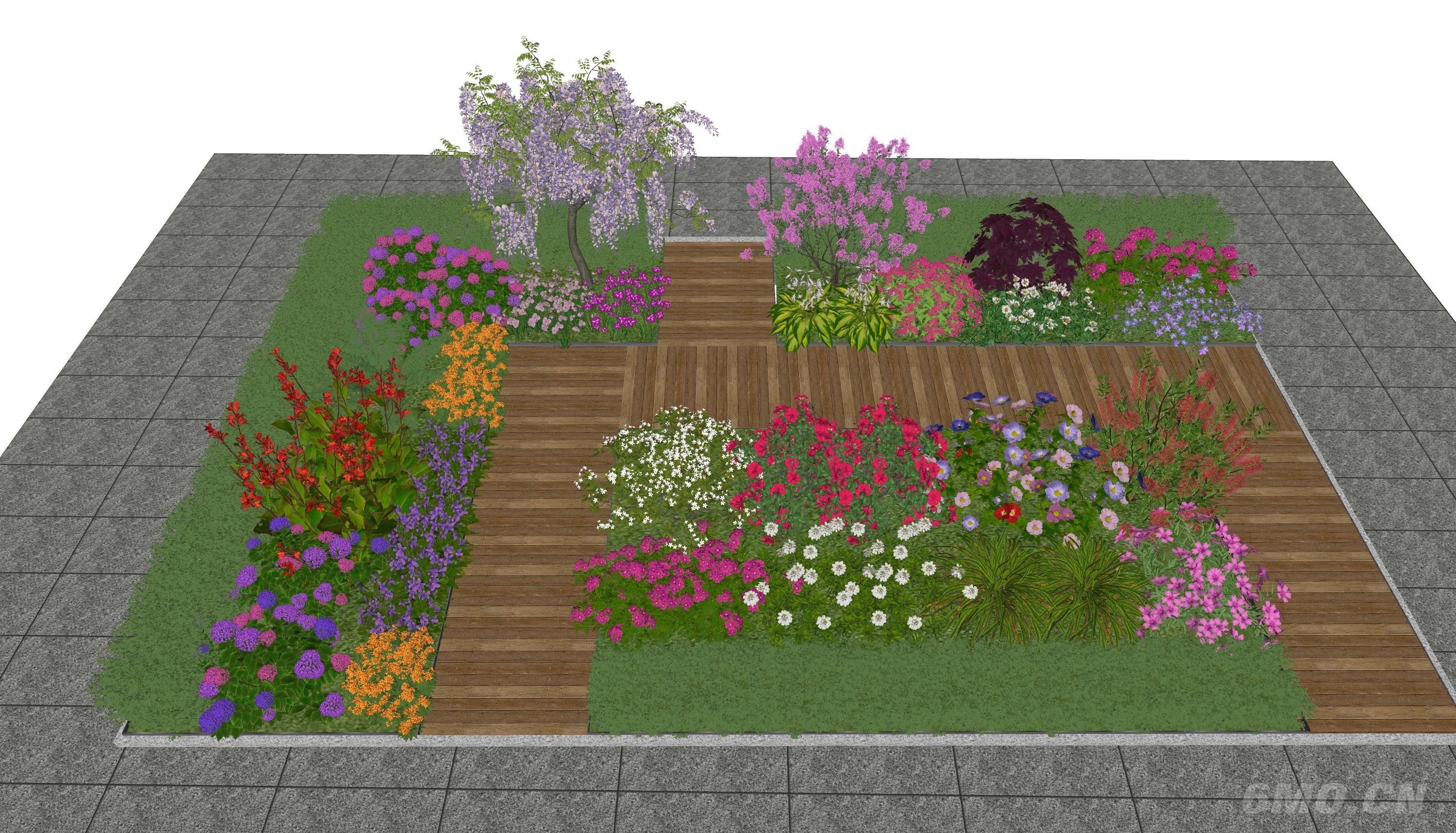 花坛 花草花卉组合 景观绿植花草 室外鲜花绿化 花卉植物