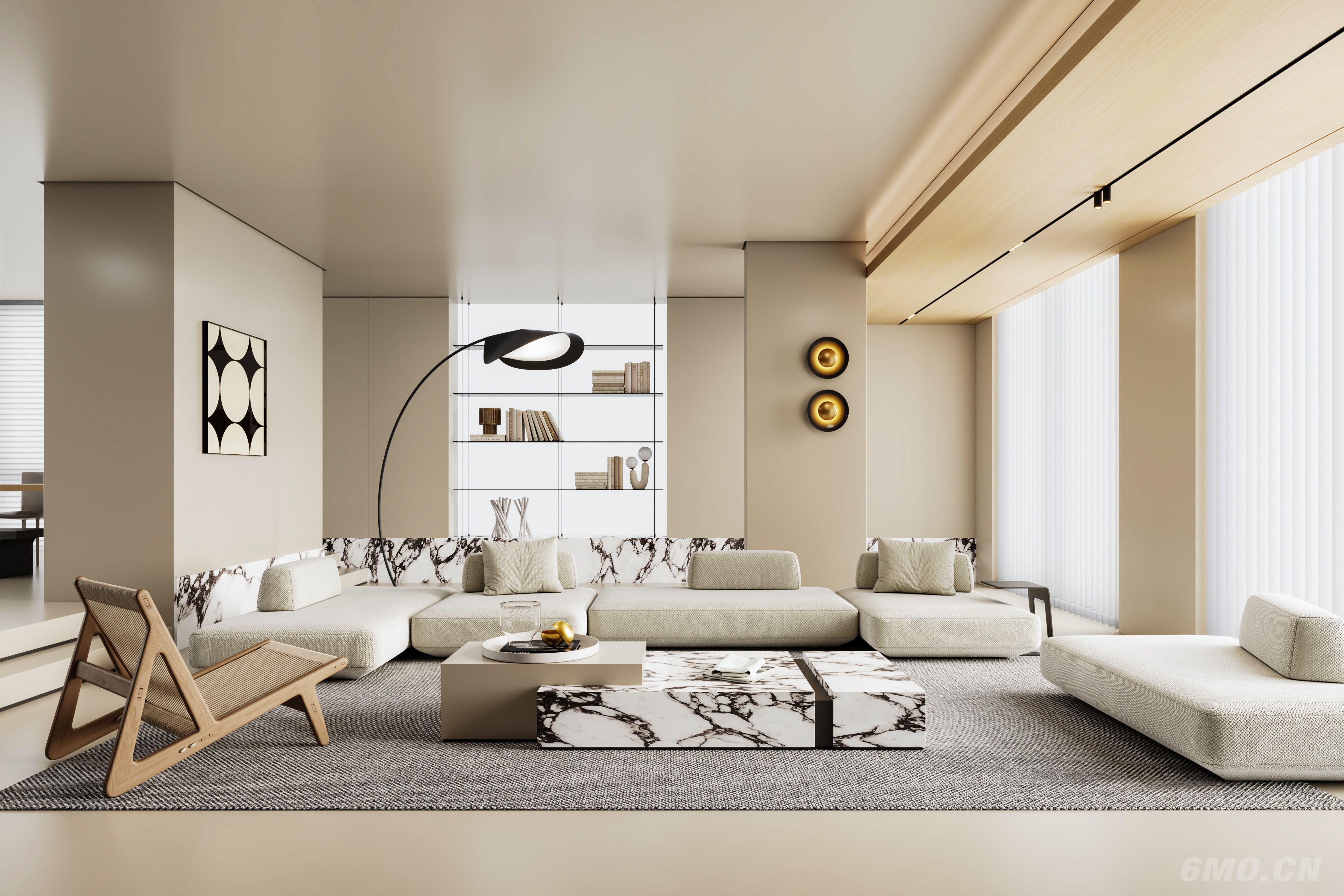 现代客厅 沙发茶几组合 休闲椅 沙发 沙发凳 壁灯