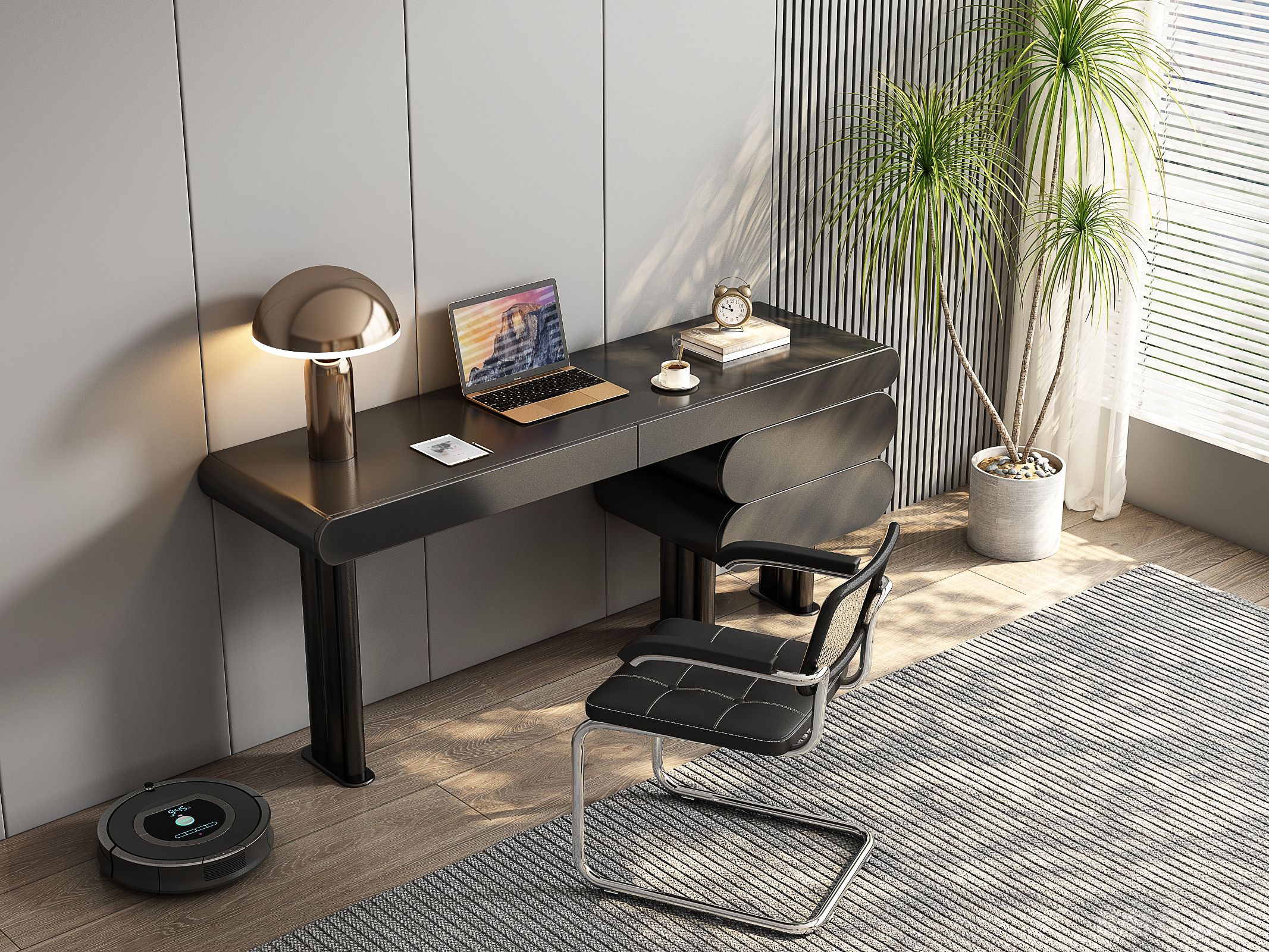 现代书桌椅组合