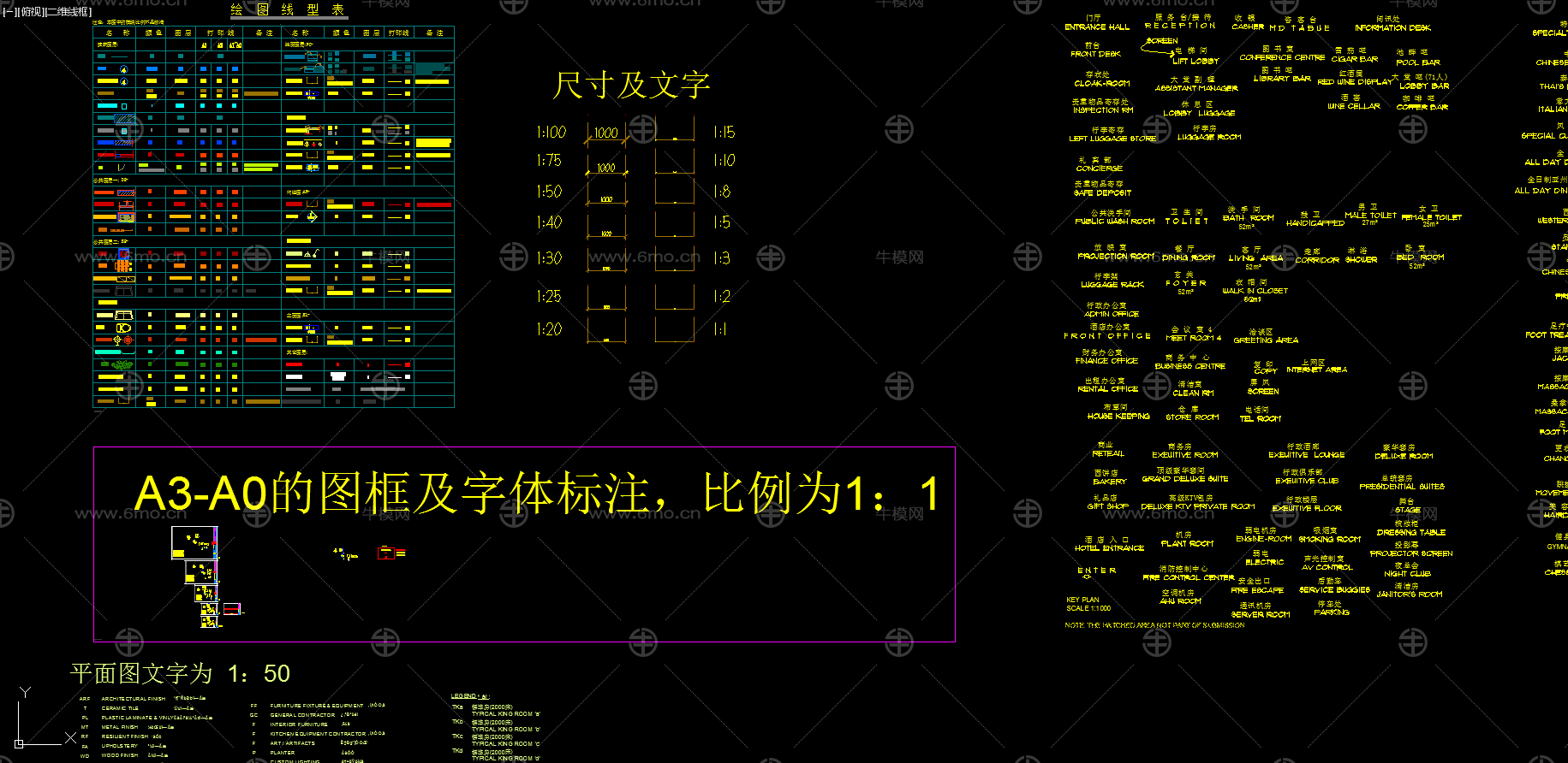 CCD专用平立面图块