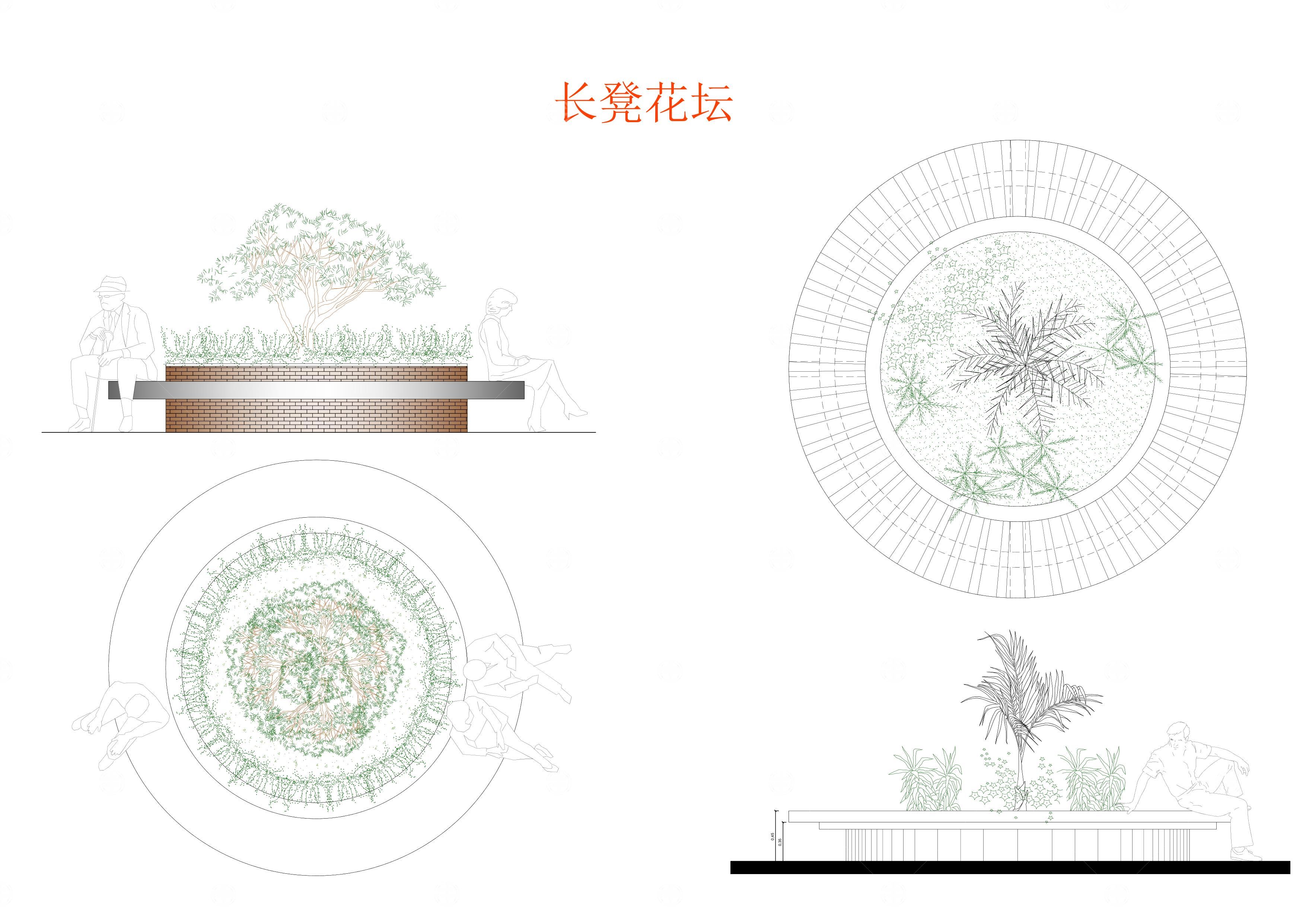 城市花坛、喷泉设计