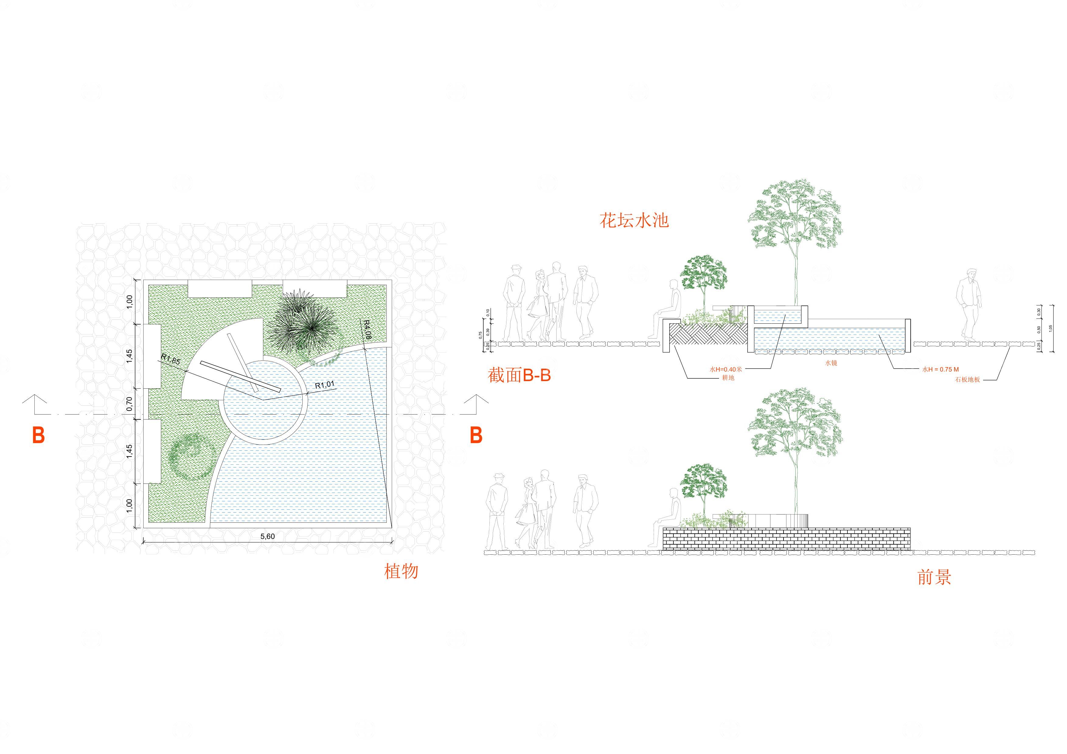城市花坛、喷泉设计