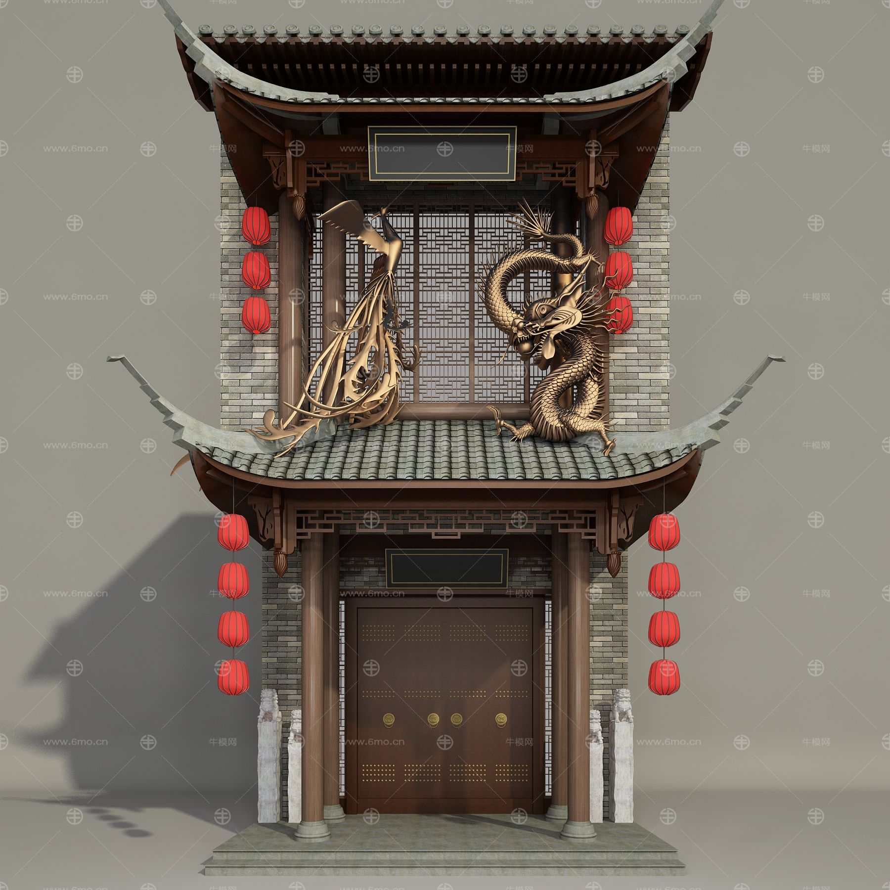 中式古建门头