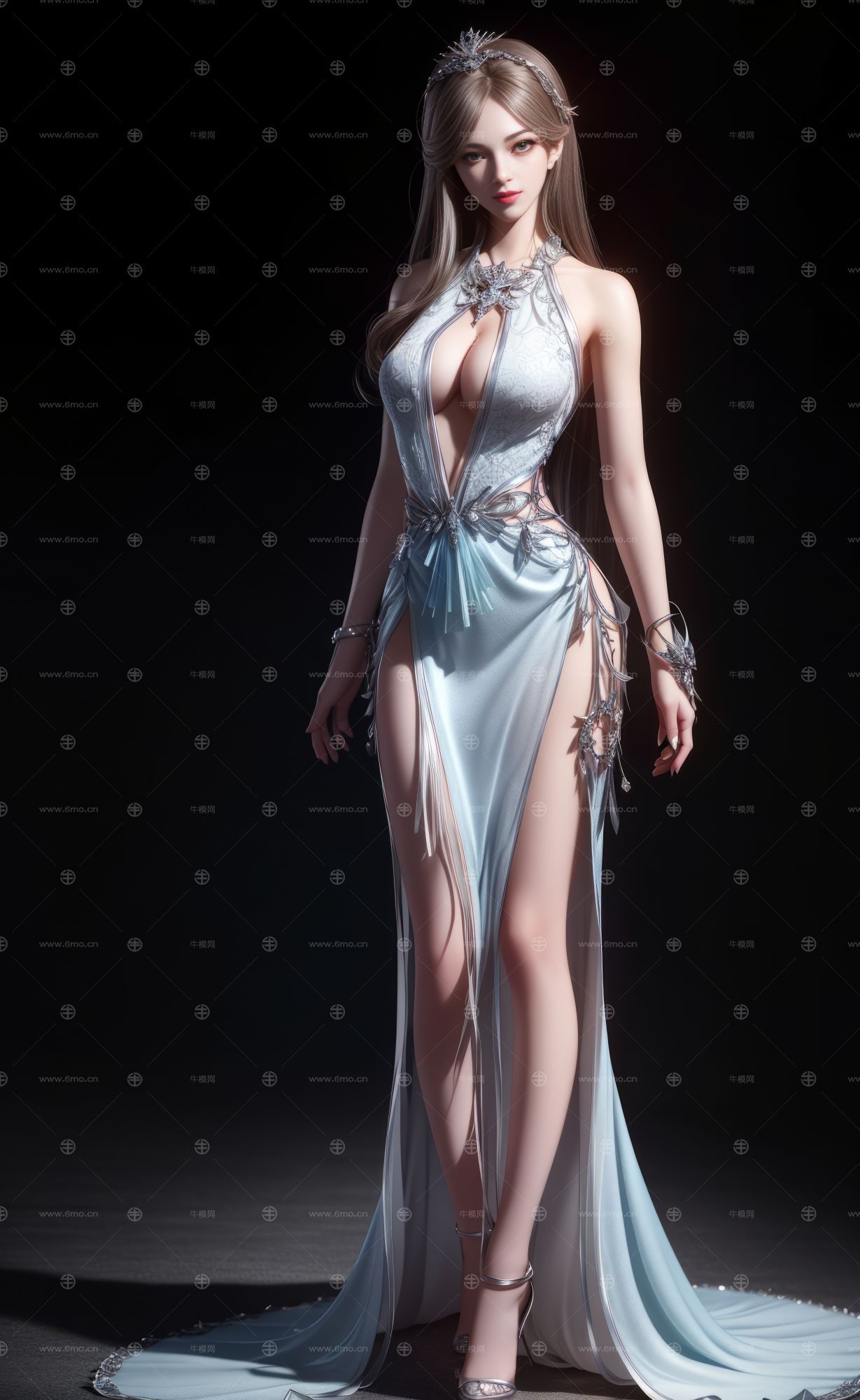 3D美女人物全身图