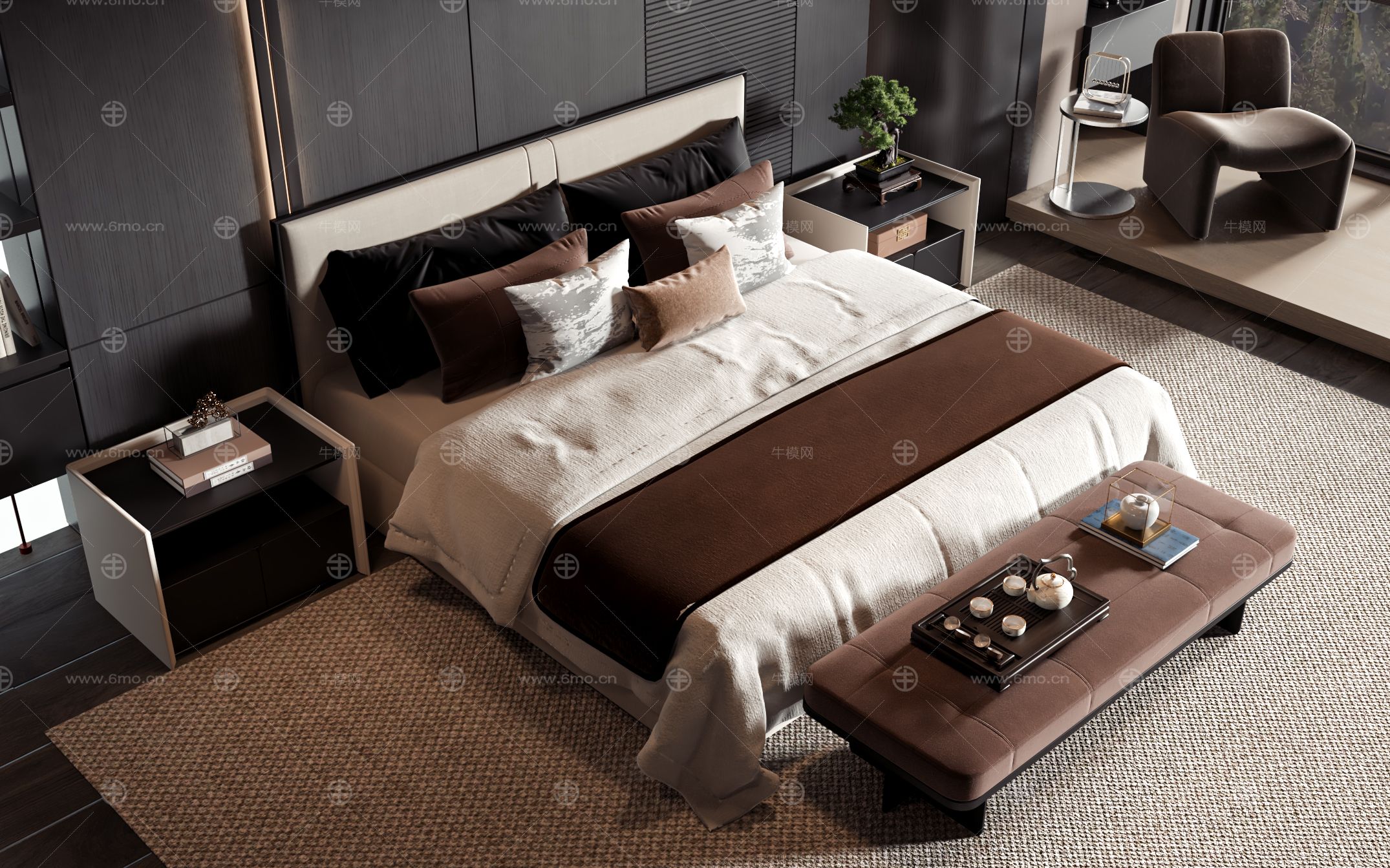 新中式风格床