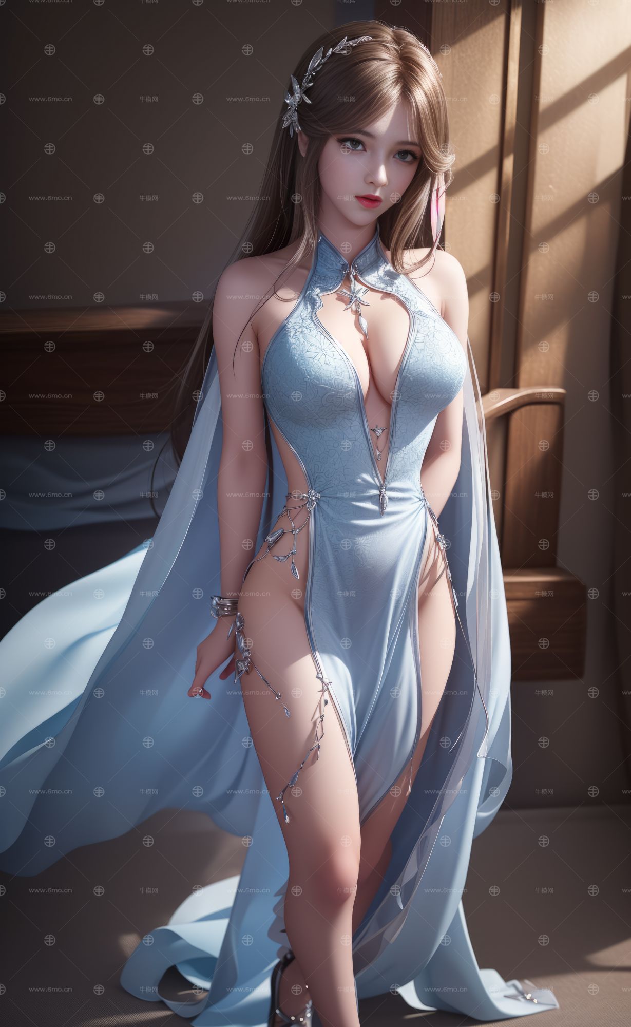 3D美女人物全身图